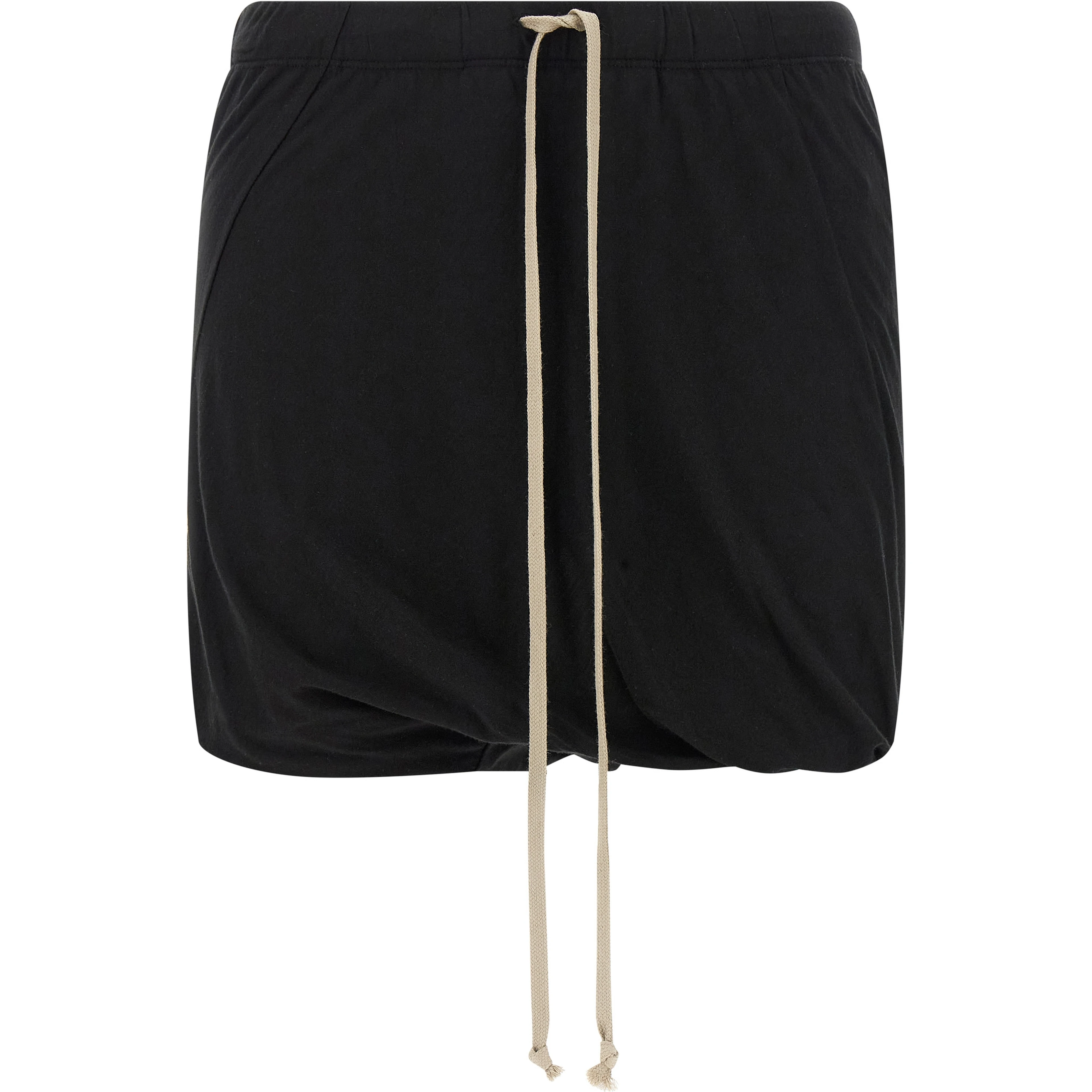 Black Cotton Bermuda Shorts