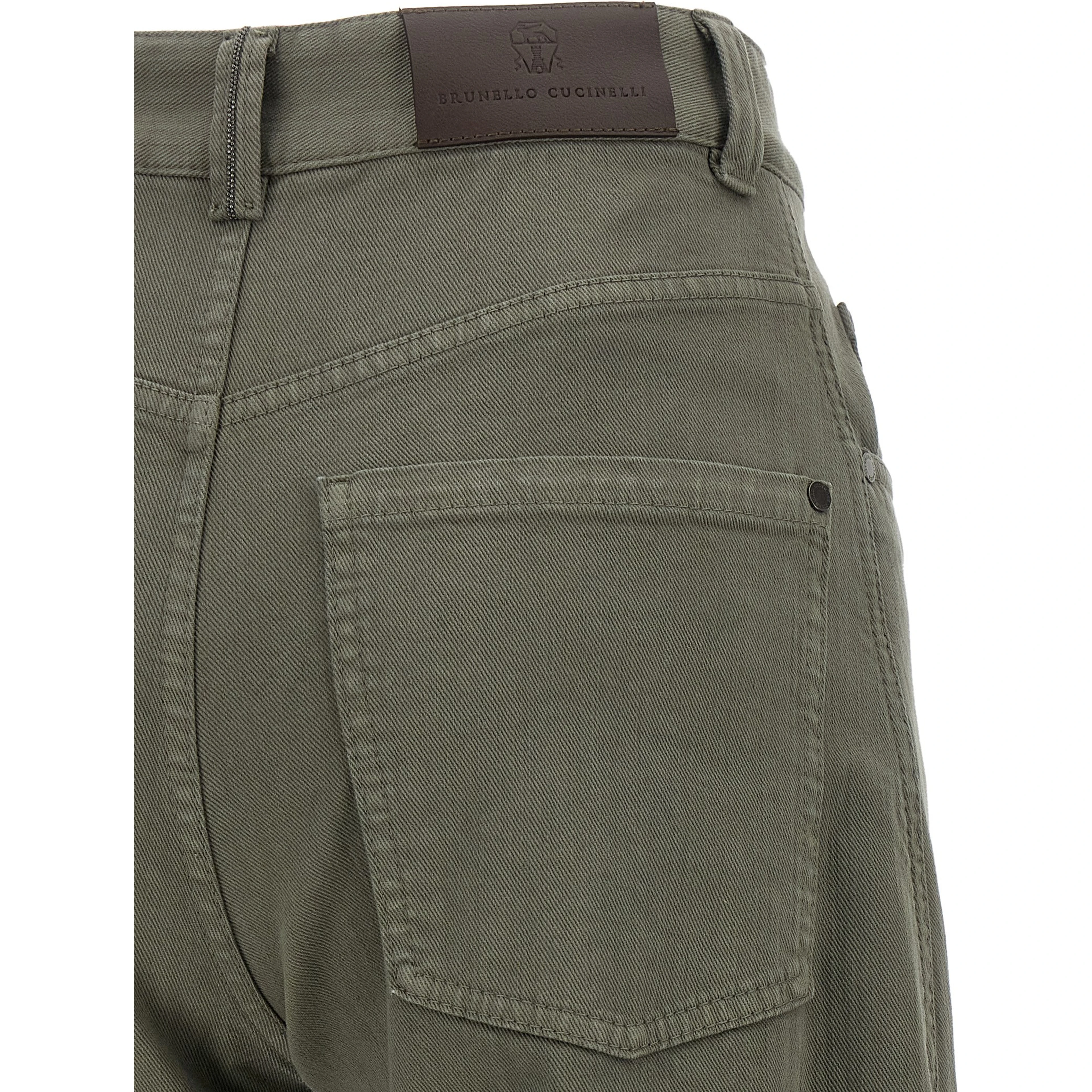 Bicolor Cotton Jeans Denim
