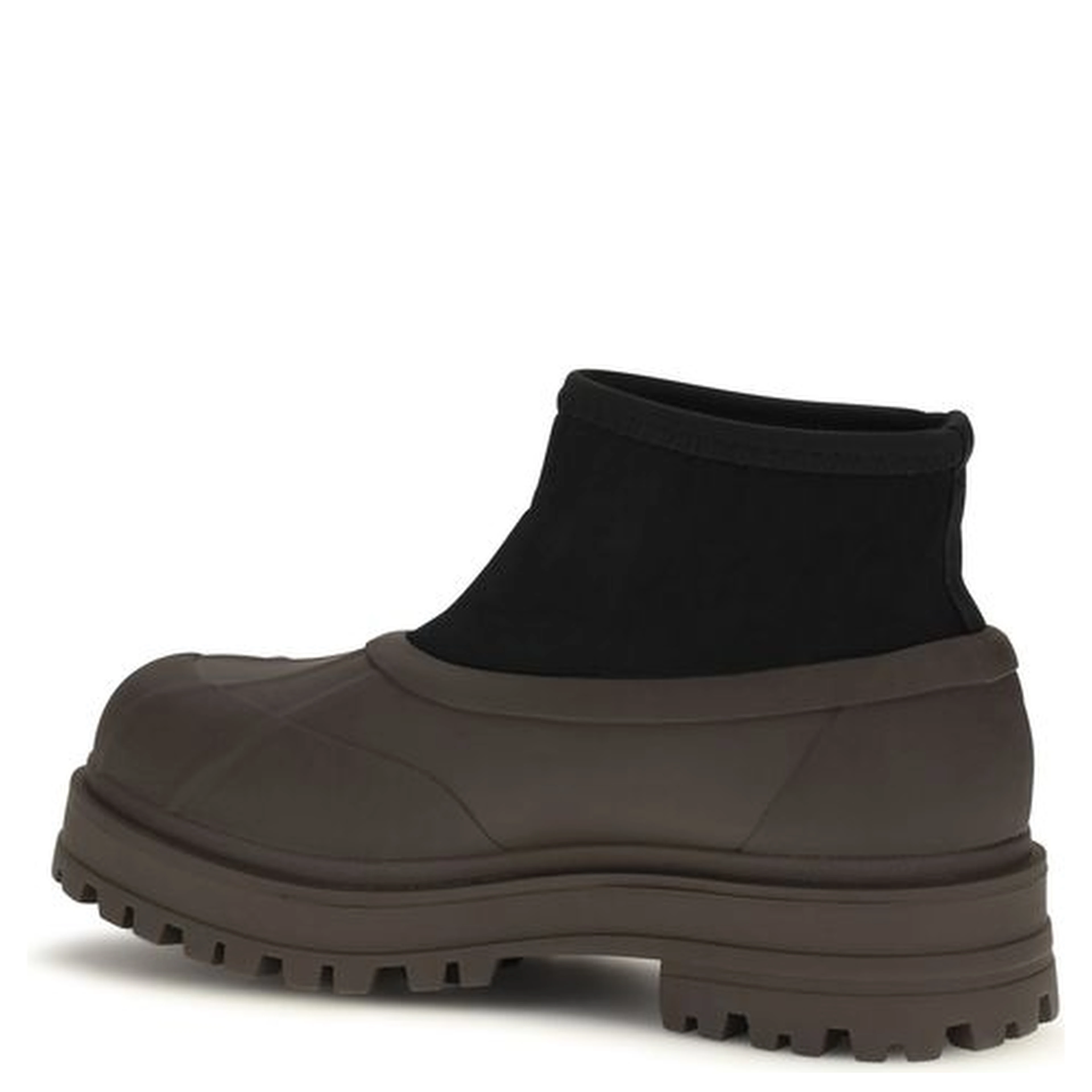 Brown Rubber Ankle Boots
