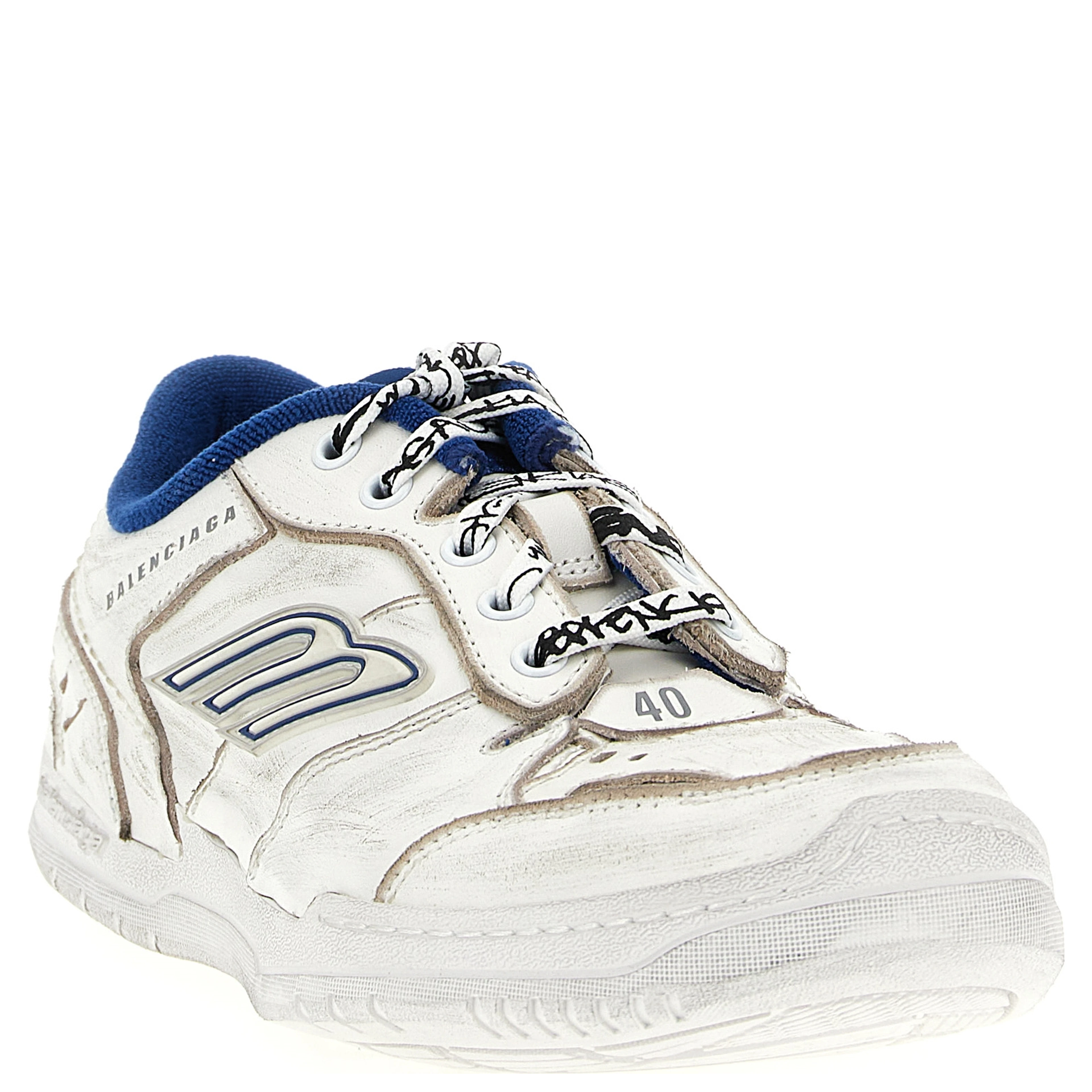 White Calfskin Athletic Sneakers