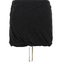 Black Cotton Bermuda Shorts
