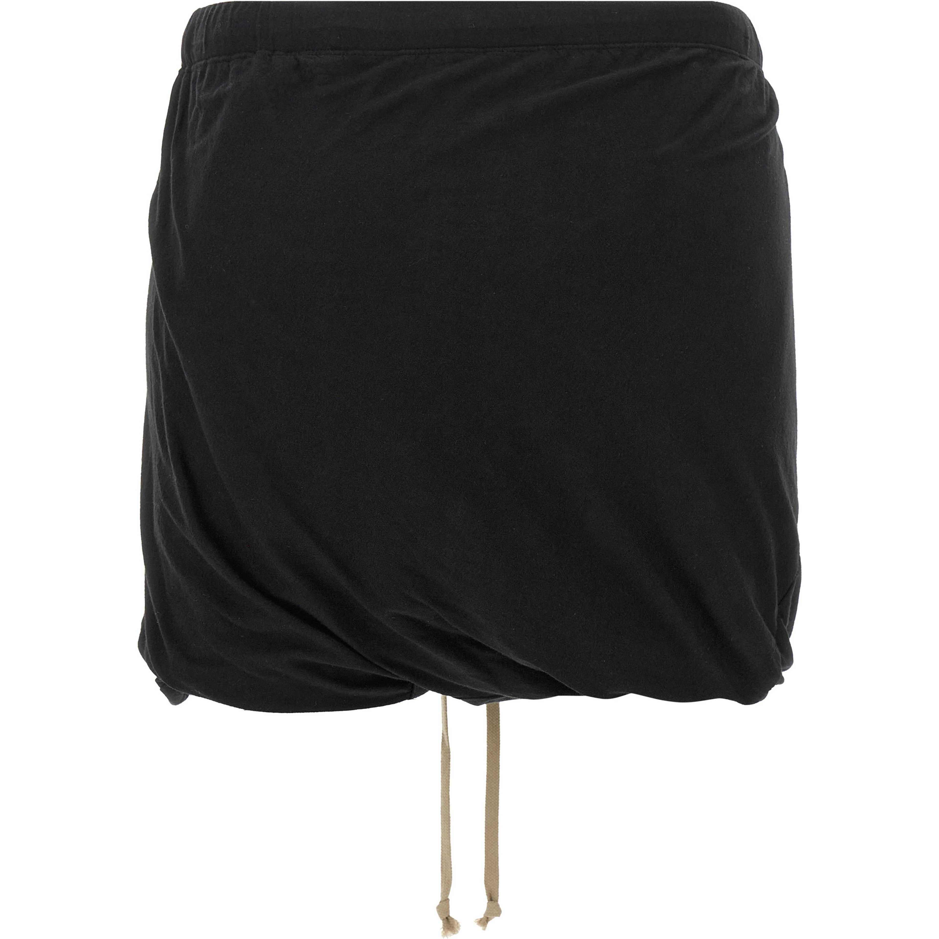 Black Cotton Bermuda Shorts