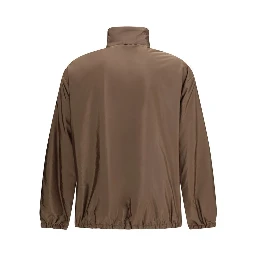 Multicolor Recycled Polyamide Full-Length Jacket