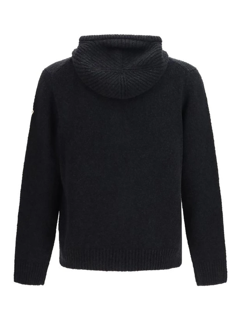 Black Wool Oves Aries Hoodie