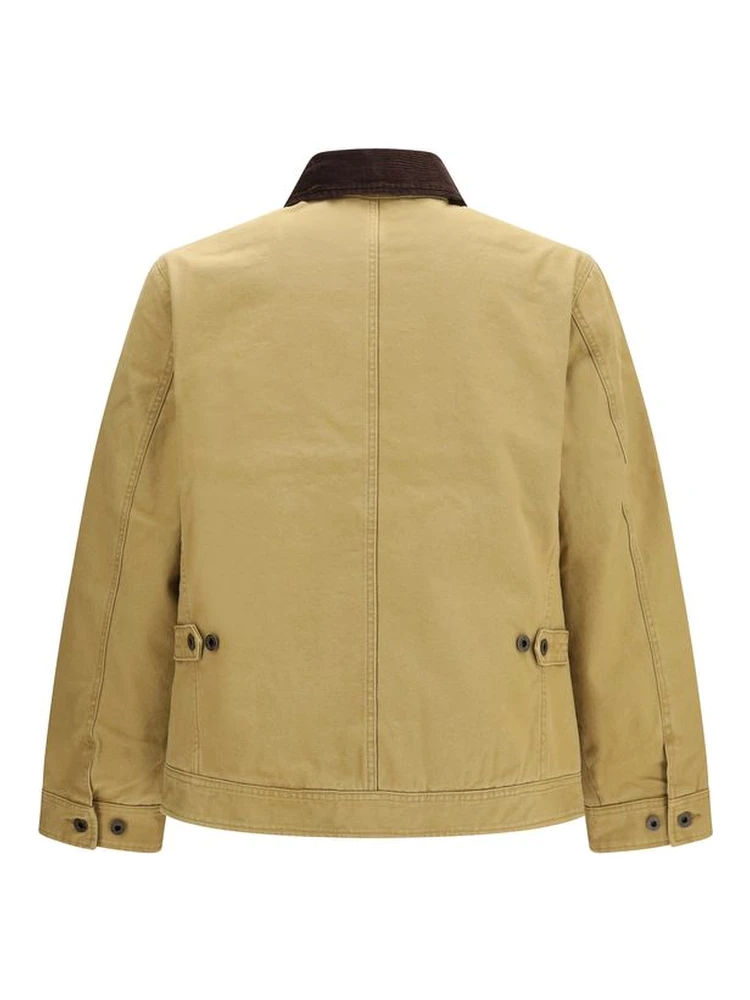 Beige Cotton Full-Length Jacket alternative