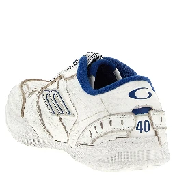 White Calfskin Athletic Sneakers