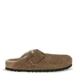 Brown Suede Leather Mules