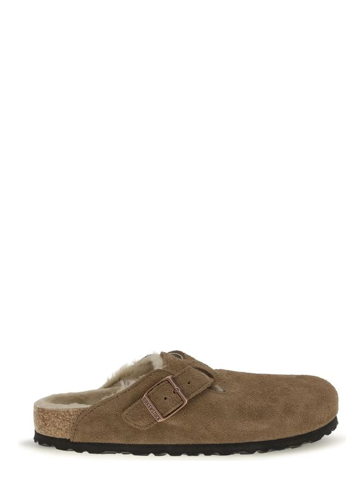 Brown Suede Leather Mules