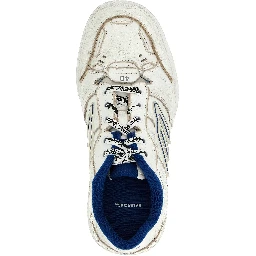 White Calfskin Athletic Sneakers