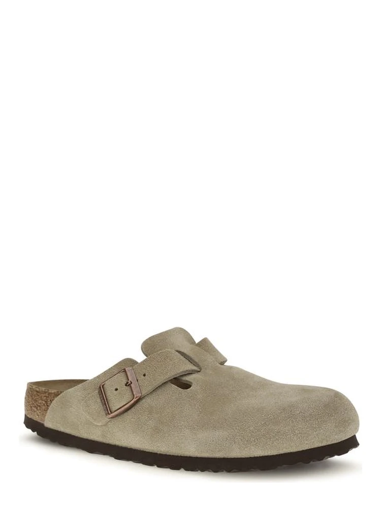 Beige Suede Leather Mules alternative