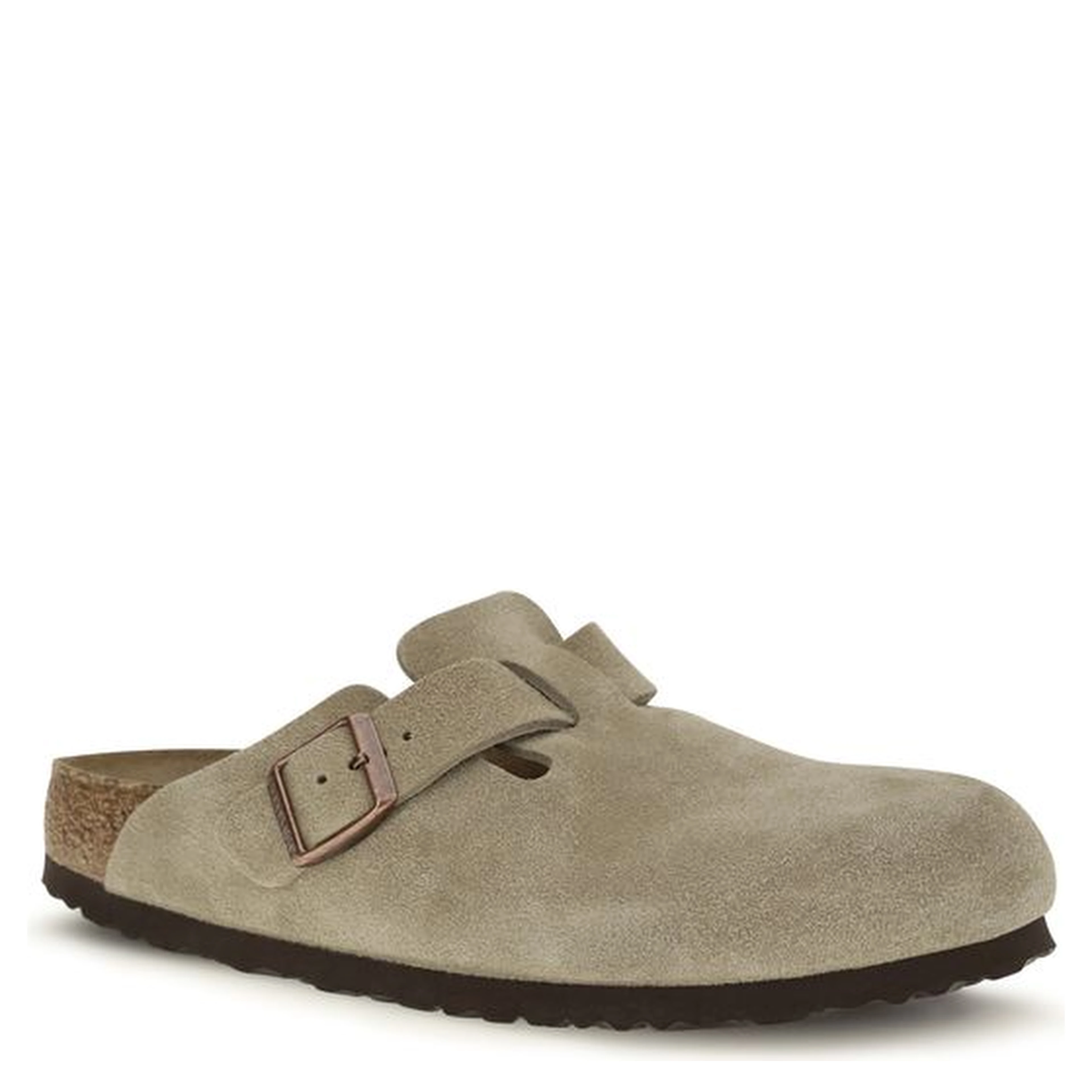 Beige Suede Leather Mules