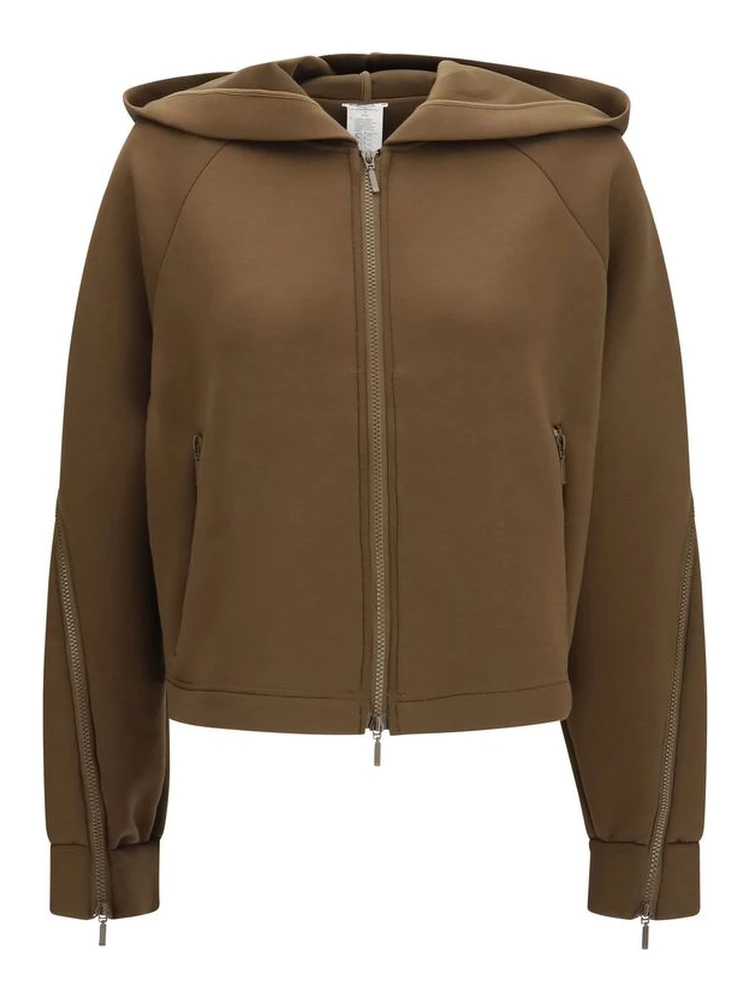 Brown Polyester Hoodie