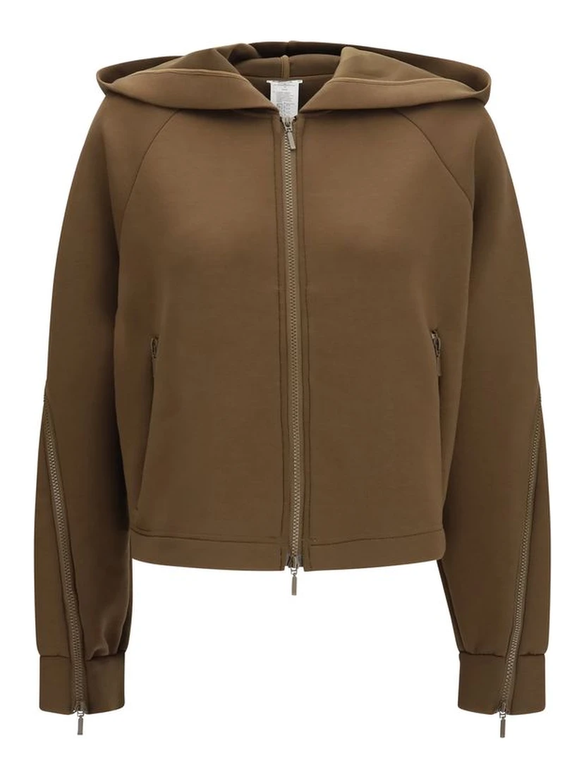 Brown Polyester Hoodie