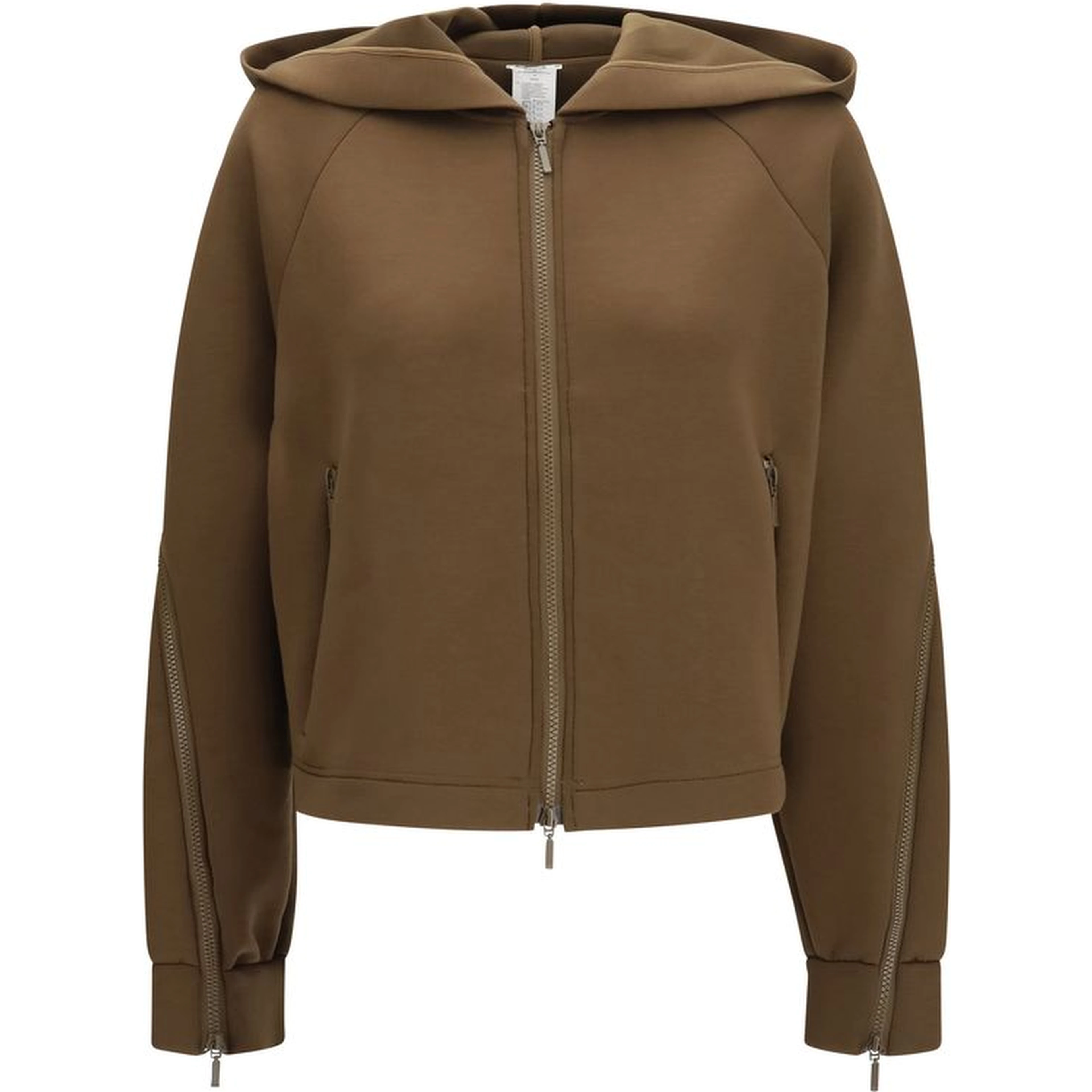 Brown Polyester Hoodie