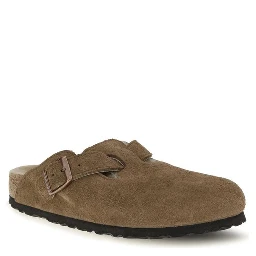 Brown Suede Leather Mules