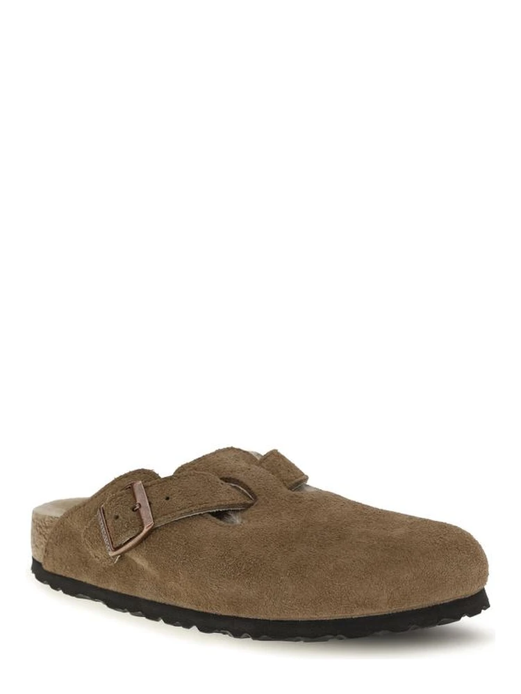 Brown Suede Leather Mules alternative