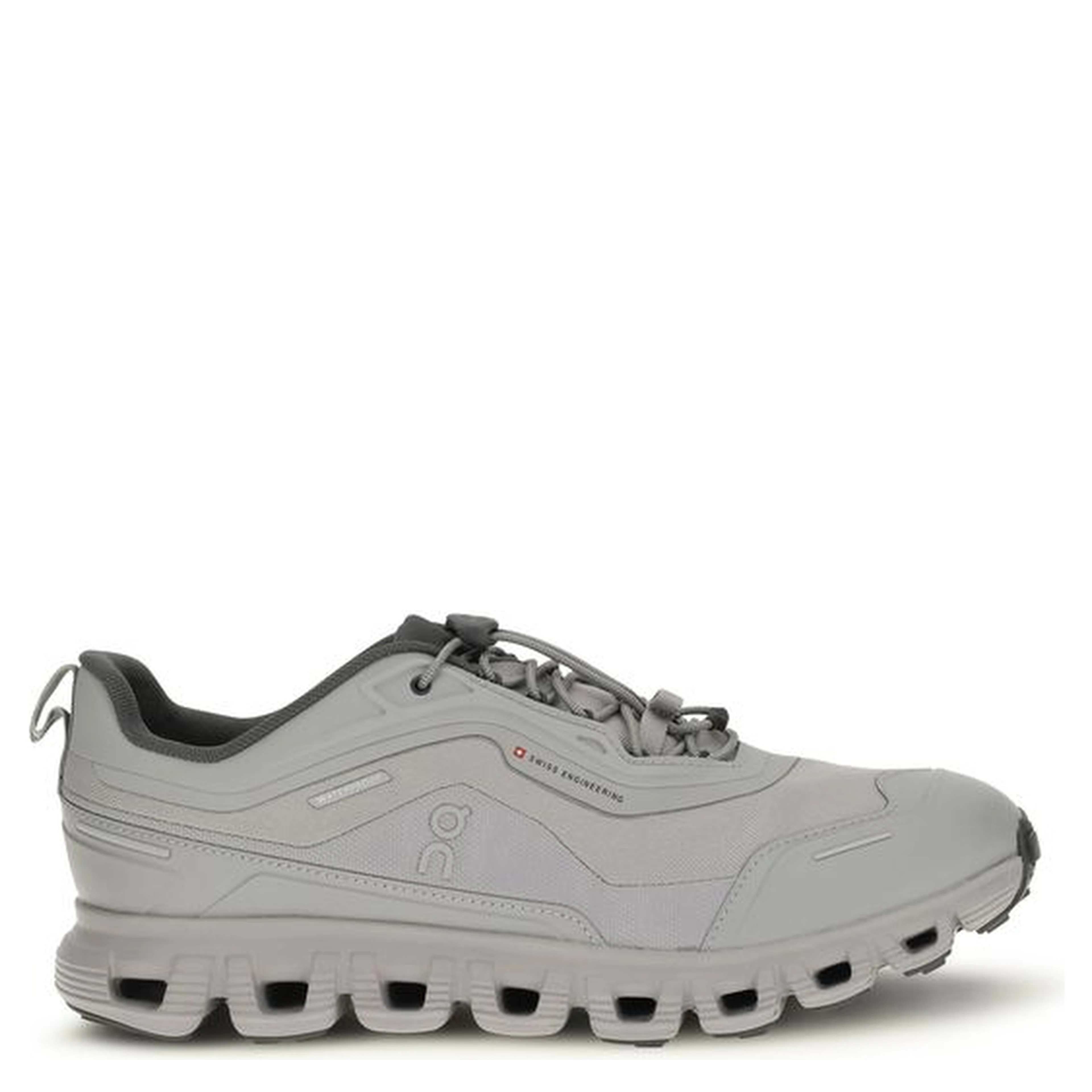 Gray Polyester Athletic Sneakers