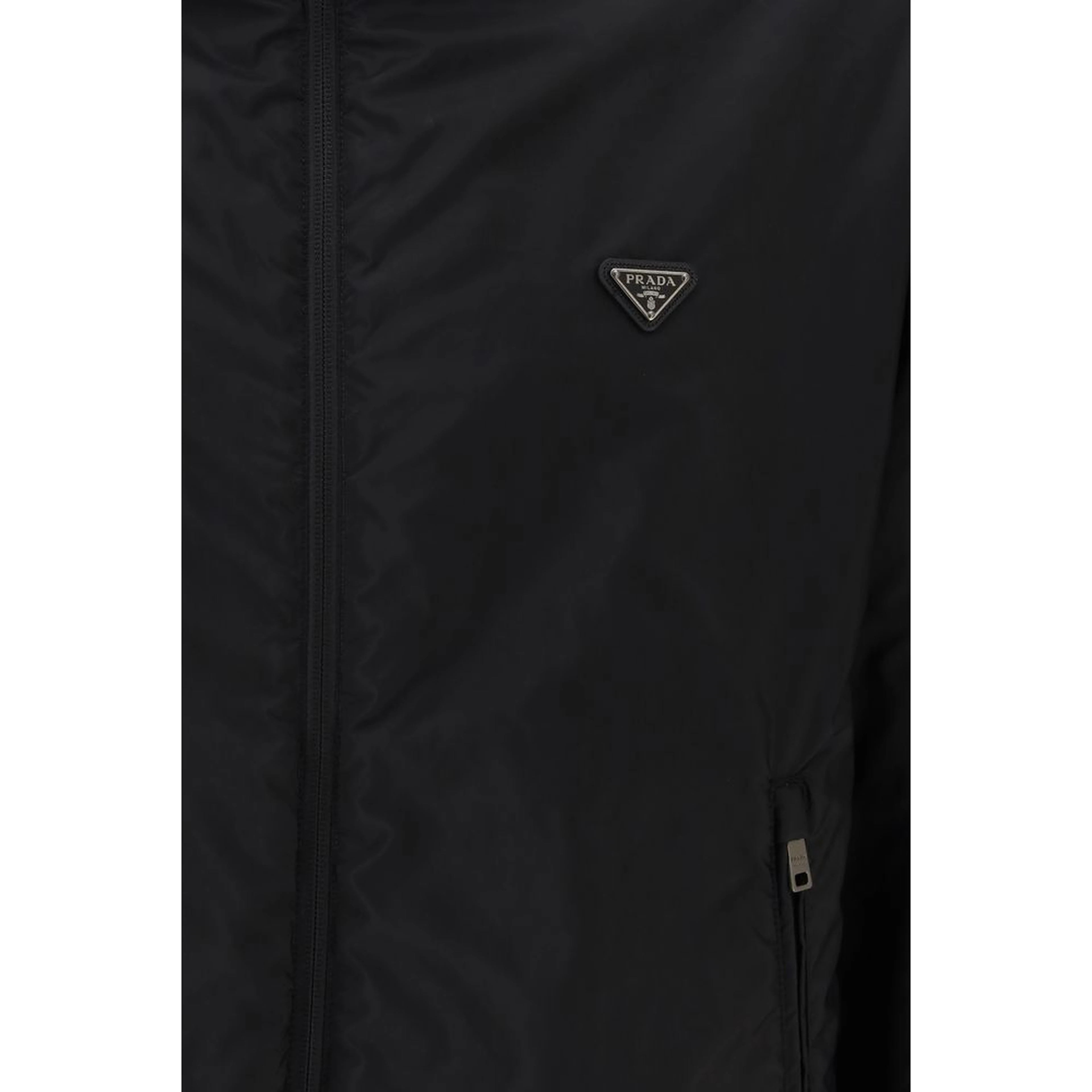 Multicolor Recycled Polyamide Full-Length Jacket