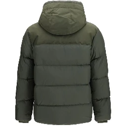 Bicolor Polyamide Full-Length Jacket