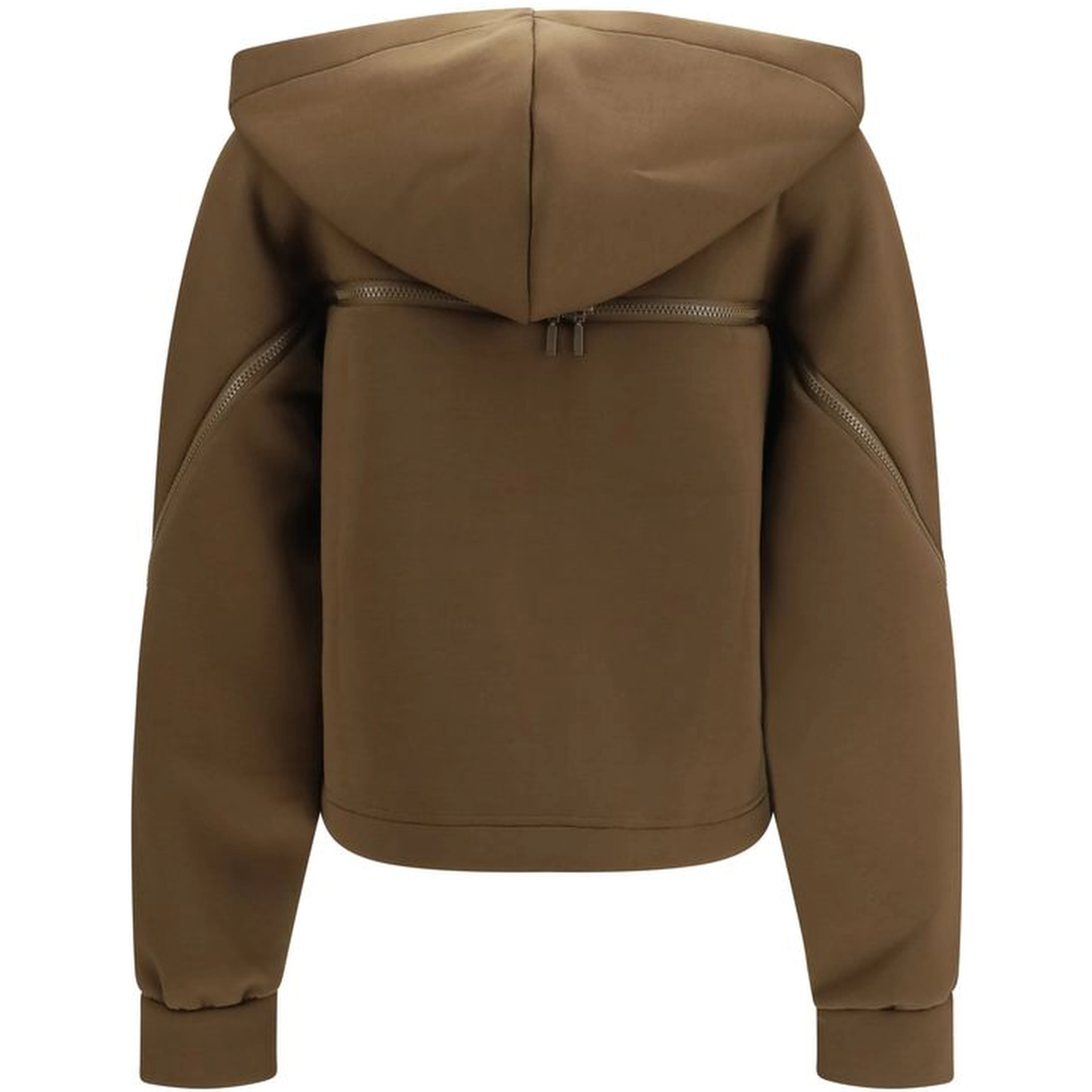 Brown Polyester Hoodie