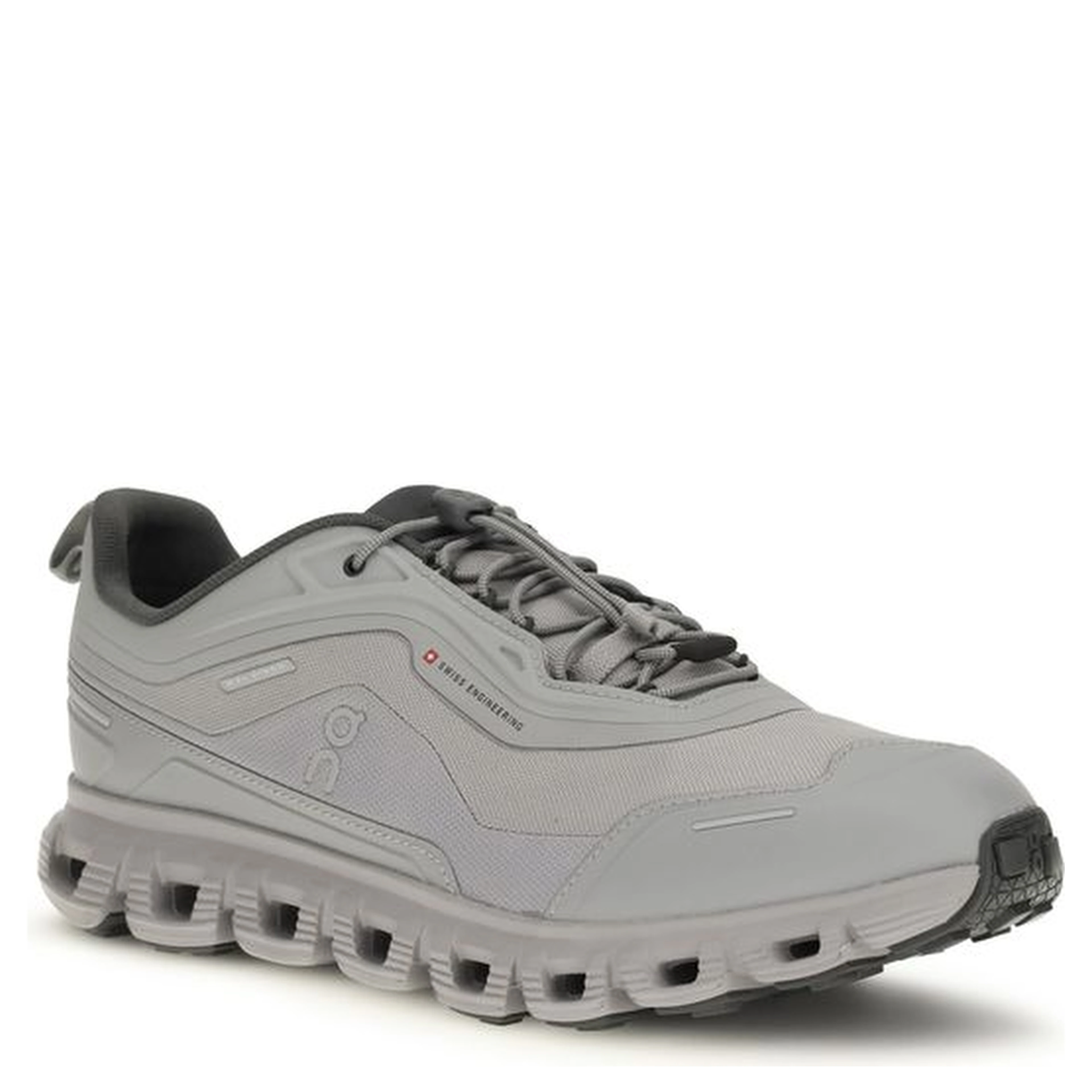 Gray Polyester Athletic Sneakers