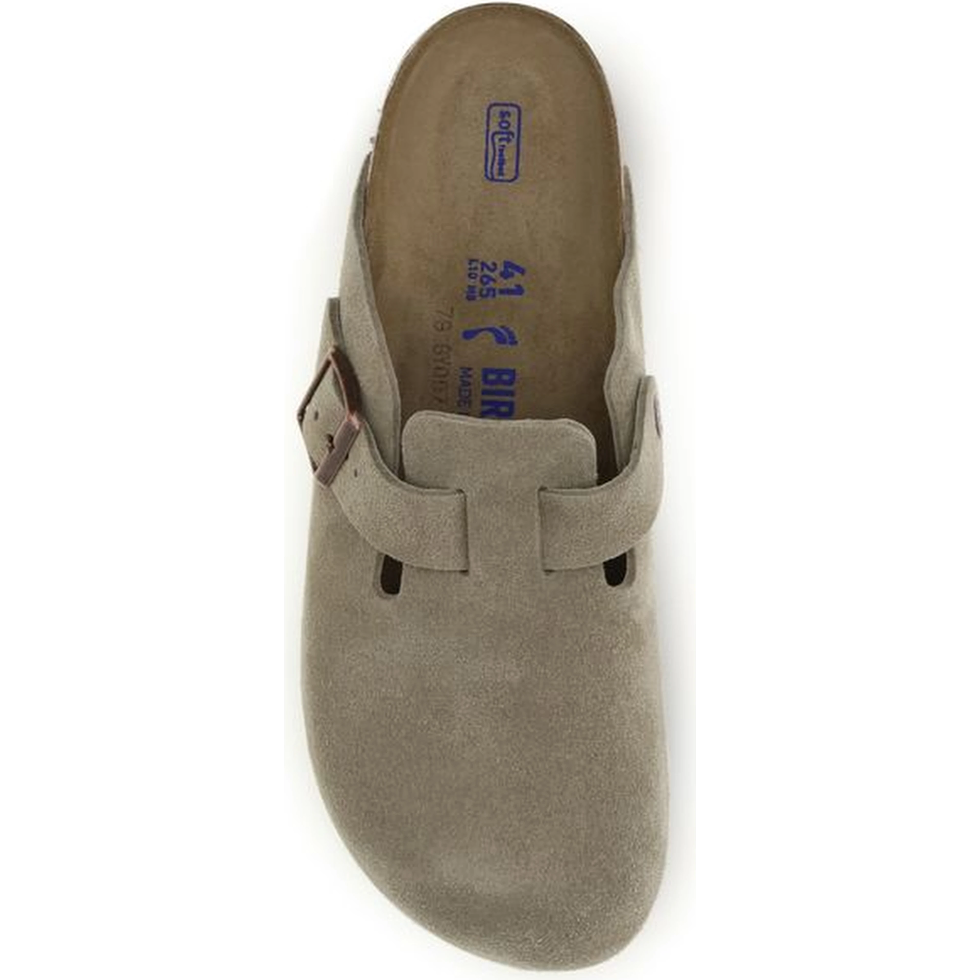 Beige Suede Leather Mules