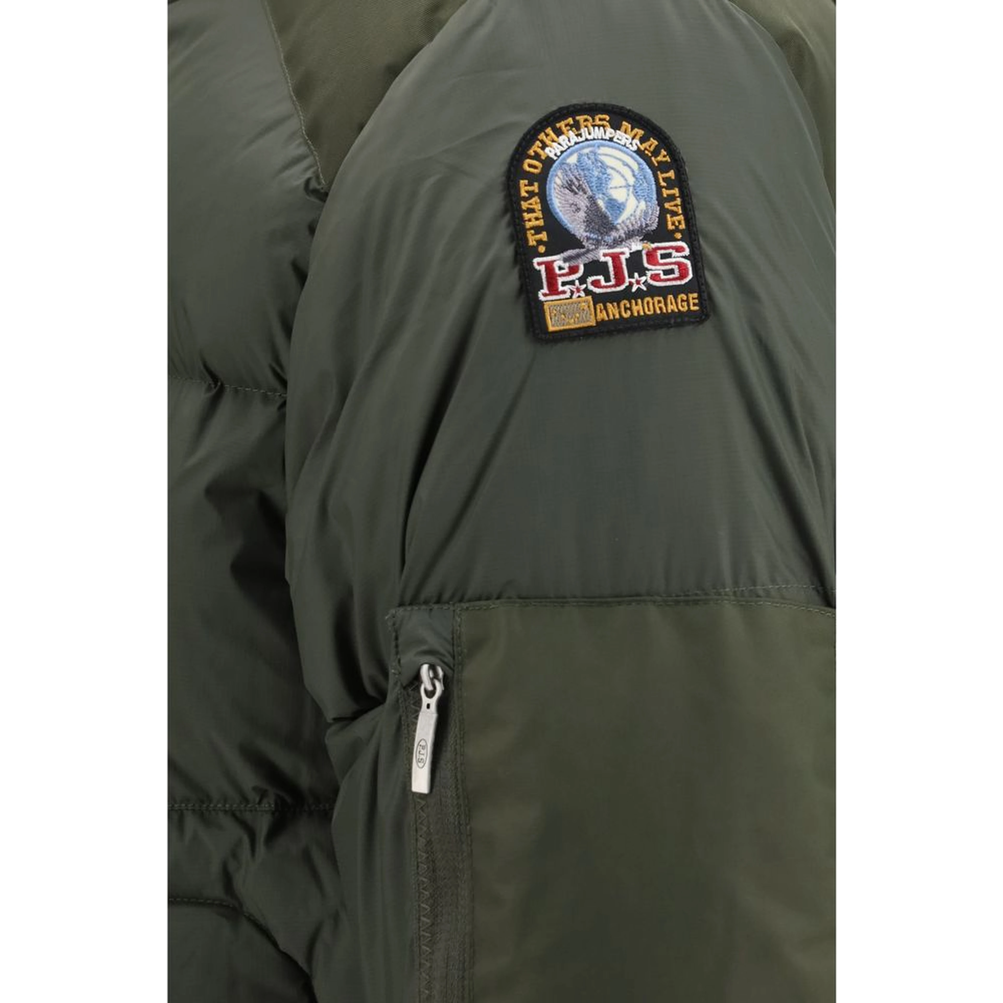 Bicolor Polyamide Full-Length Jacket