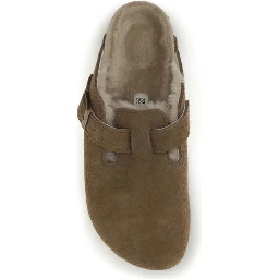 Brown Suede Leather Mules