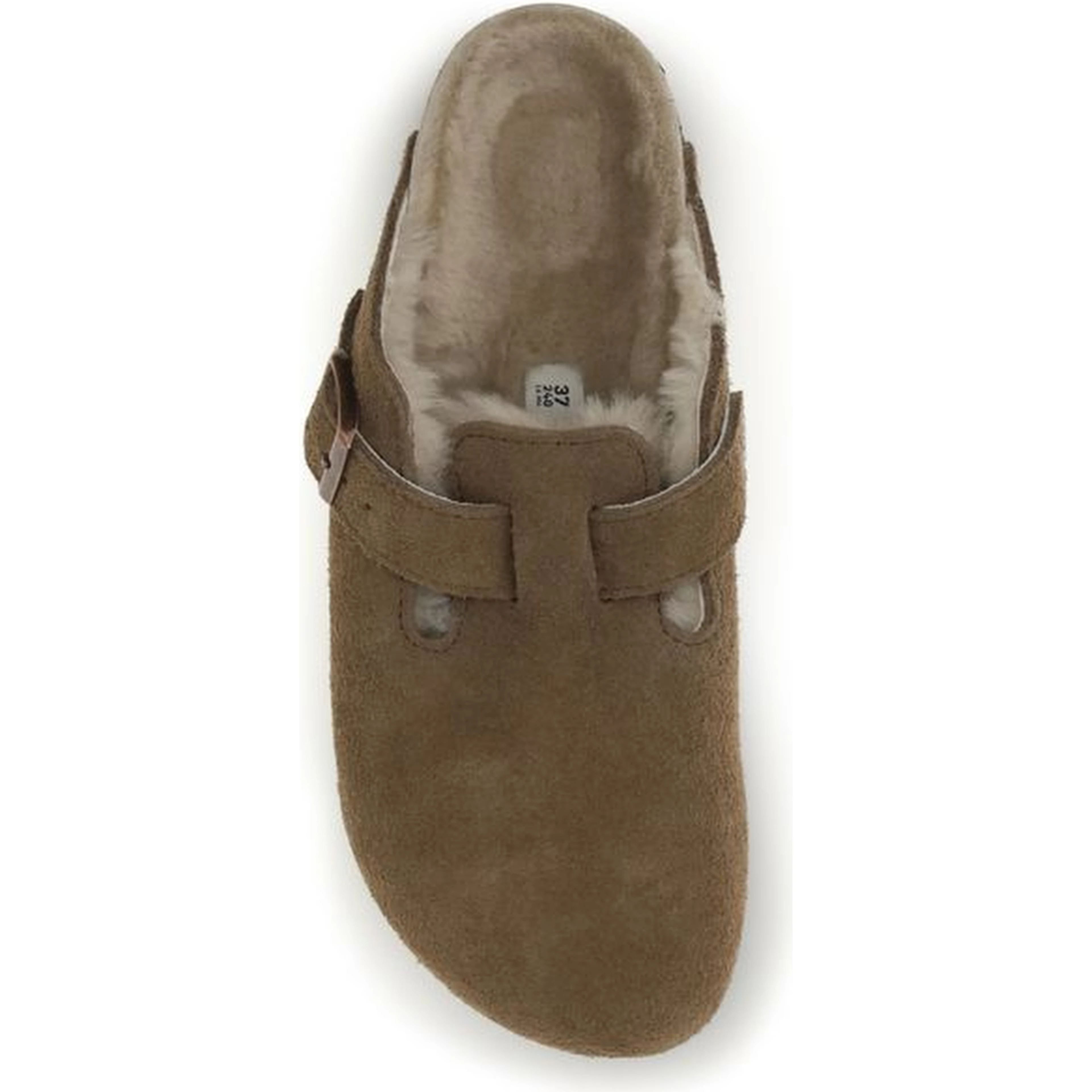 Brown Suede Leather Mules