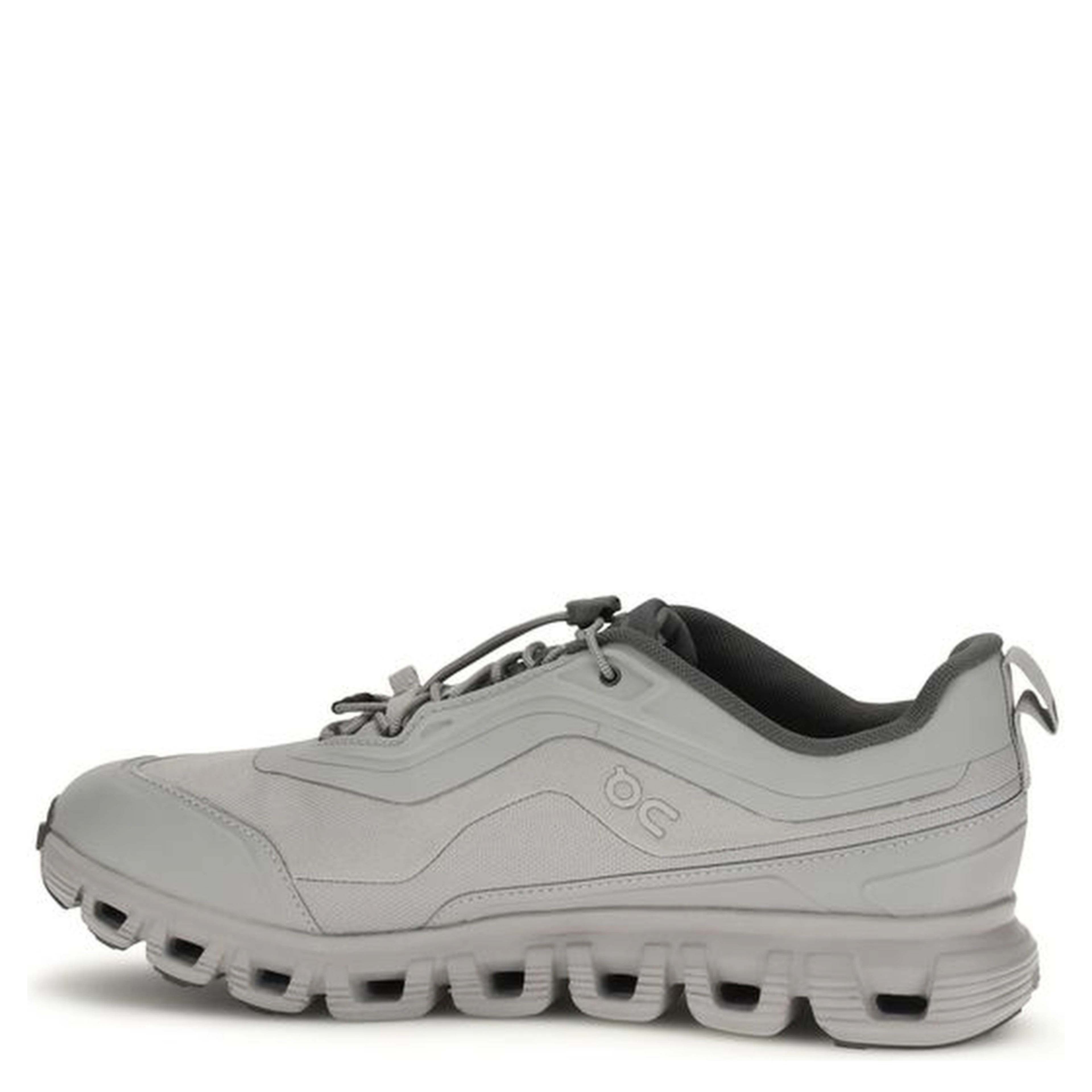 Gray Polyester Athletic Sneakers