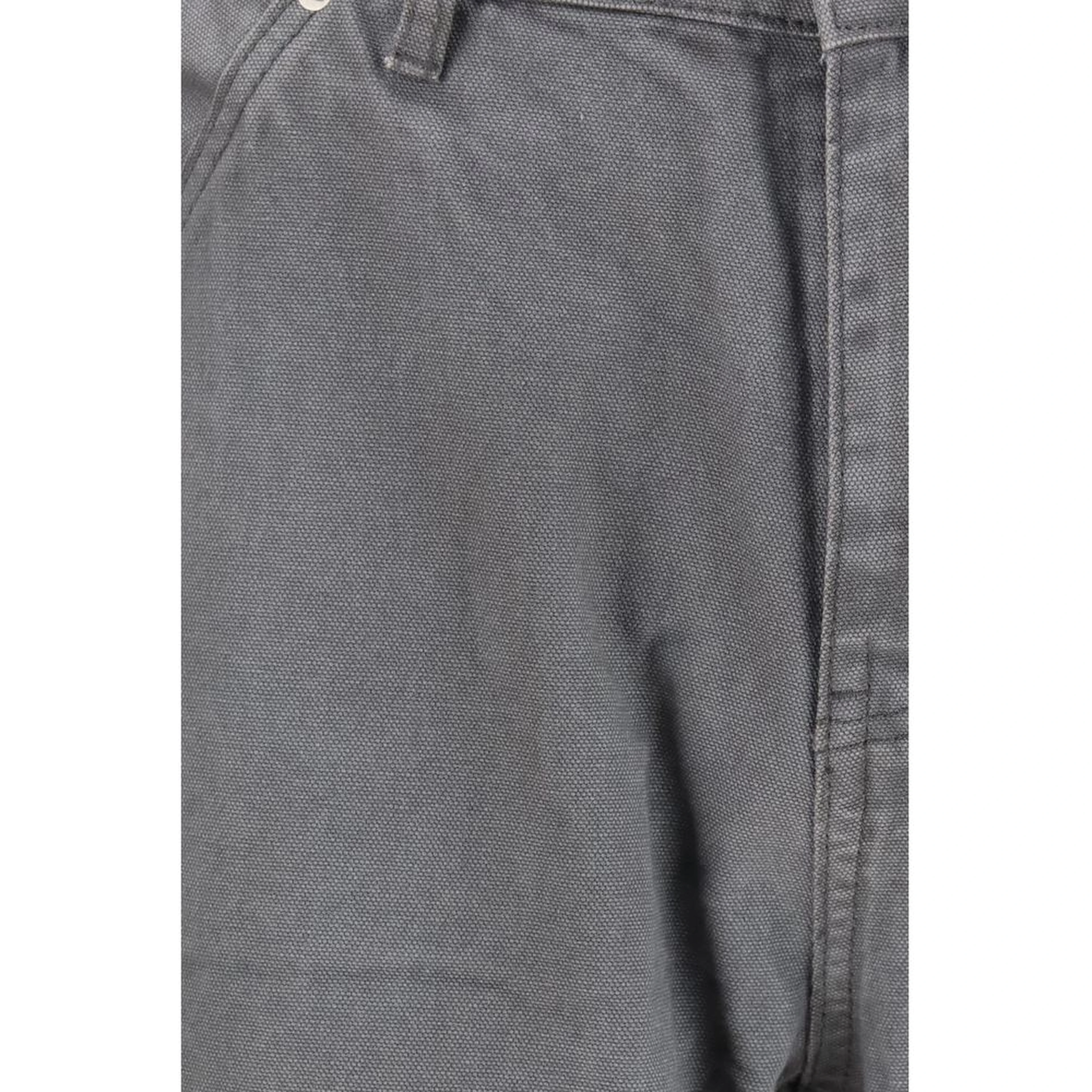 Gray Cotton Cargo Pants