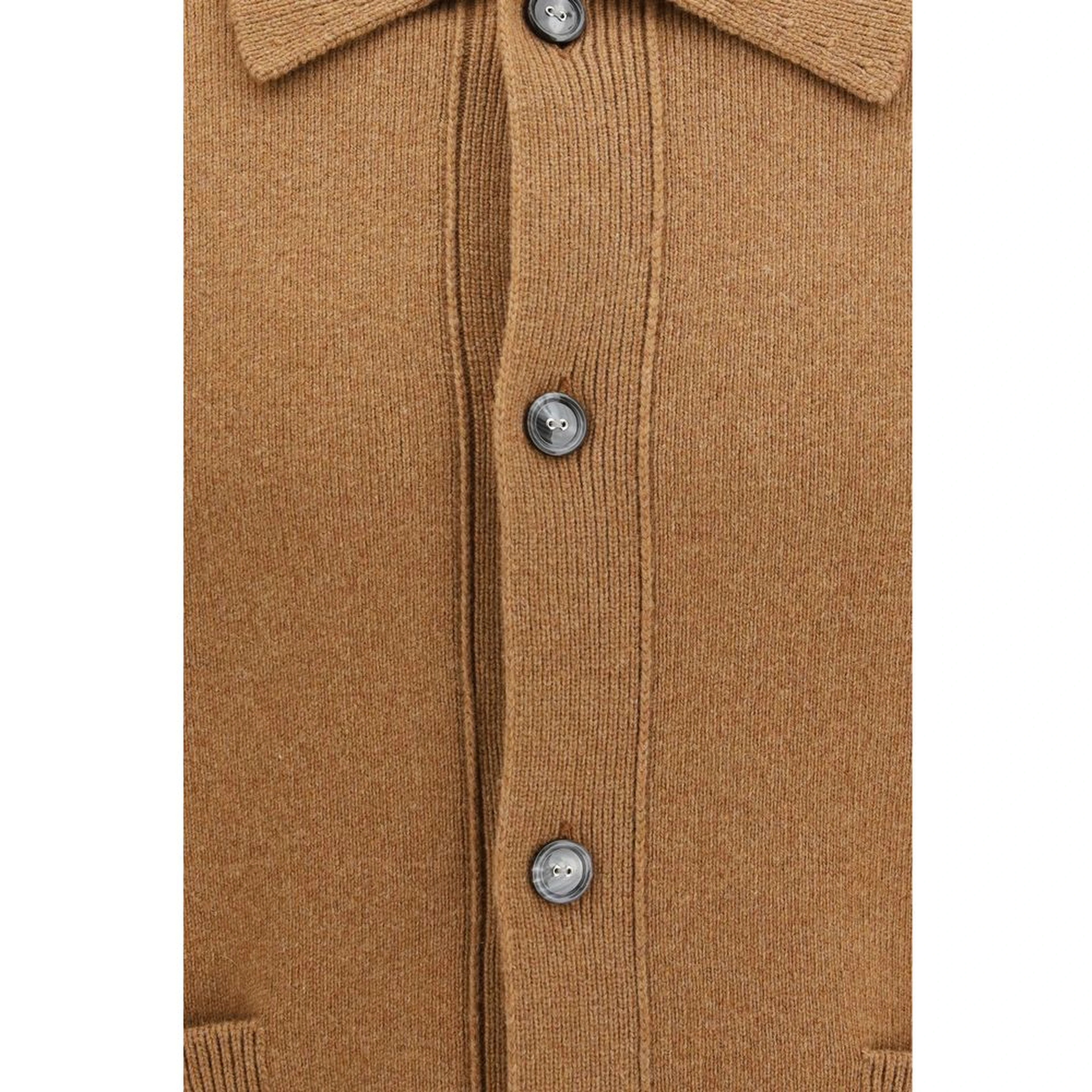 Brown Wool Oves Aries Cardigan