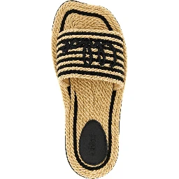 Multicolor Cotton Slides