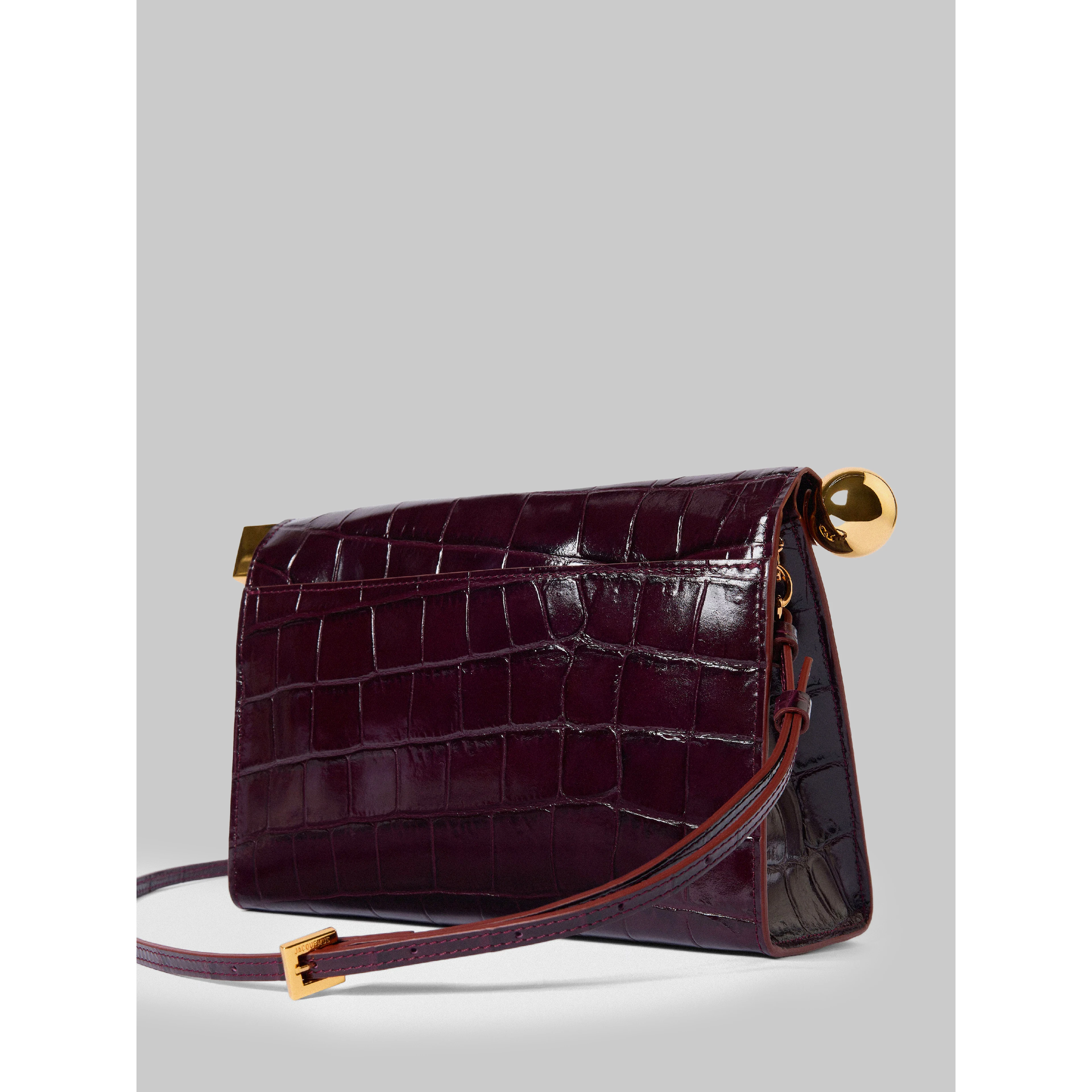 Dark burgundy Rond Carré bag