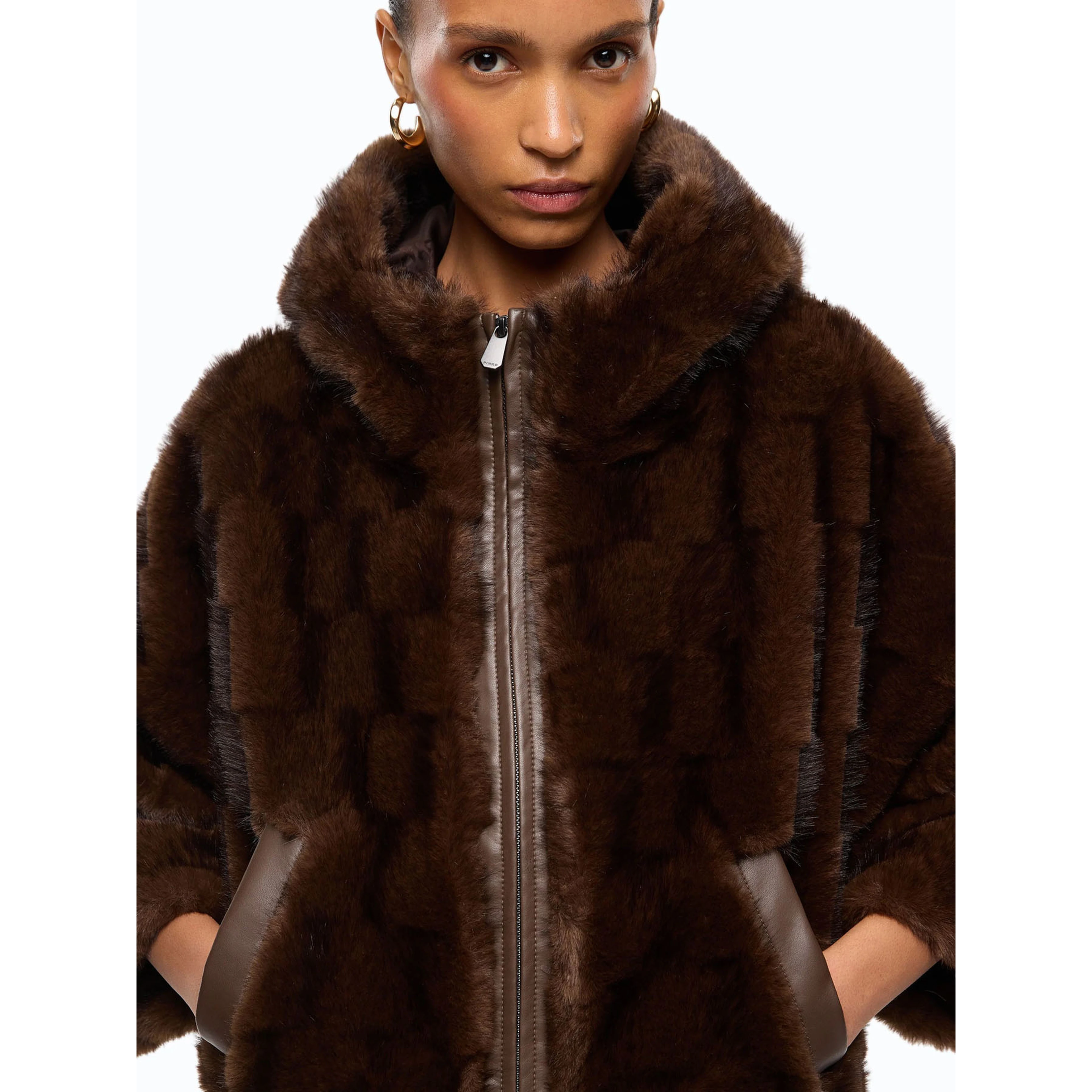 PINKO CADETIA fur coat