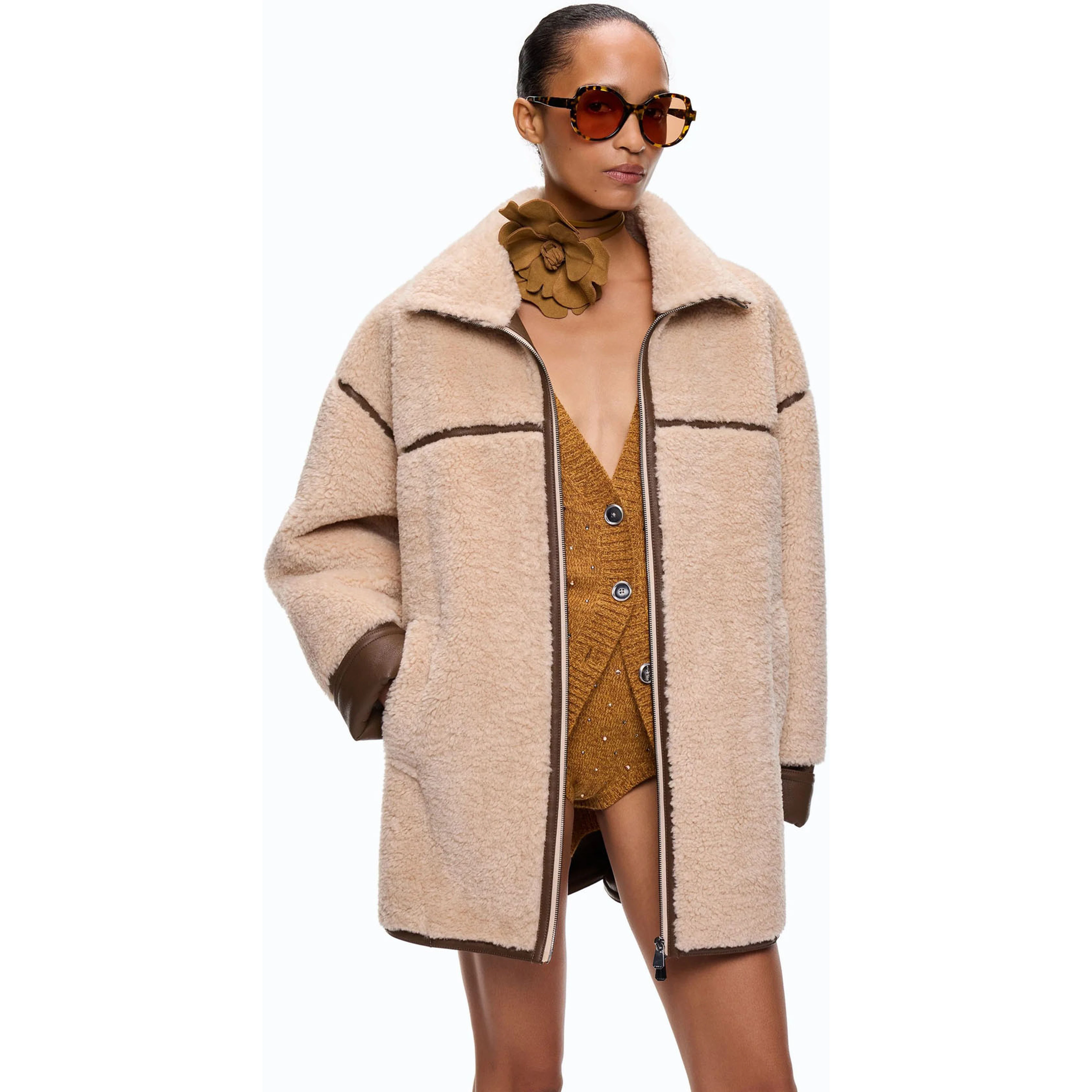 PINKO CELOSIA fur coat