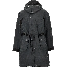 Barbour x Norbit waxed cotton long jacket