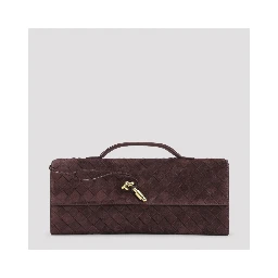 Bottega Veneta Andiamo Suede Clutch