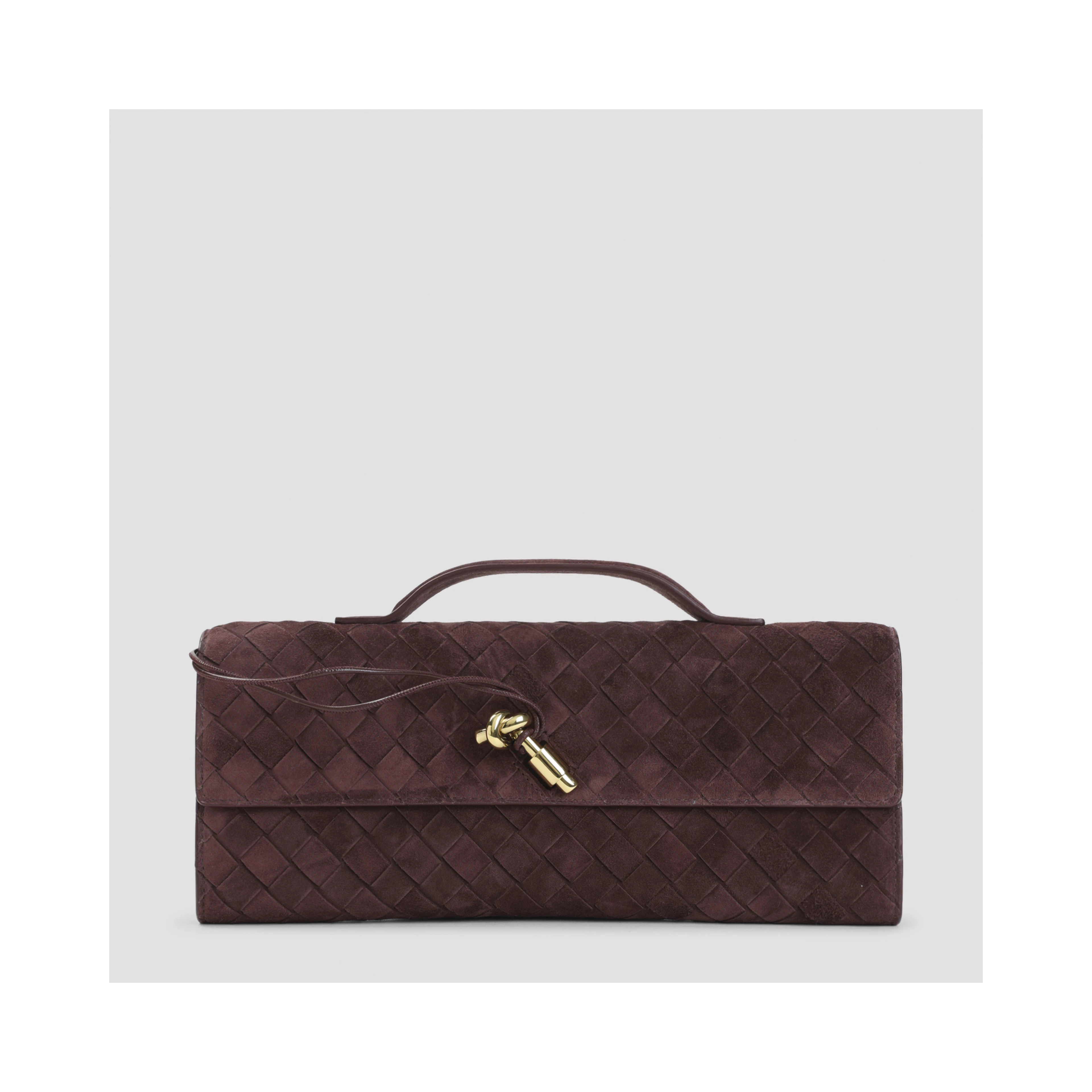 Bottega Veneta Andiamo Suede Clutch