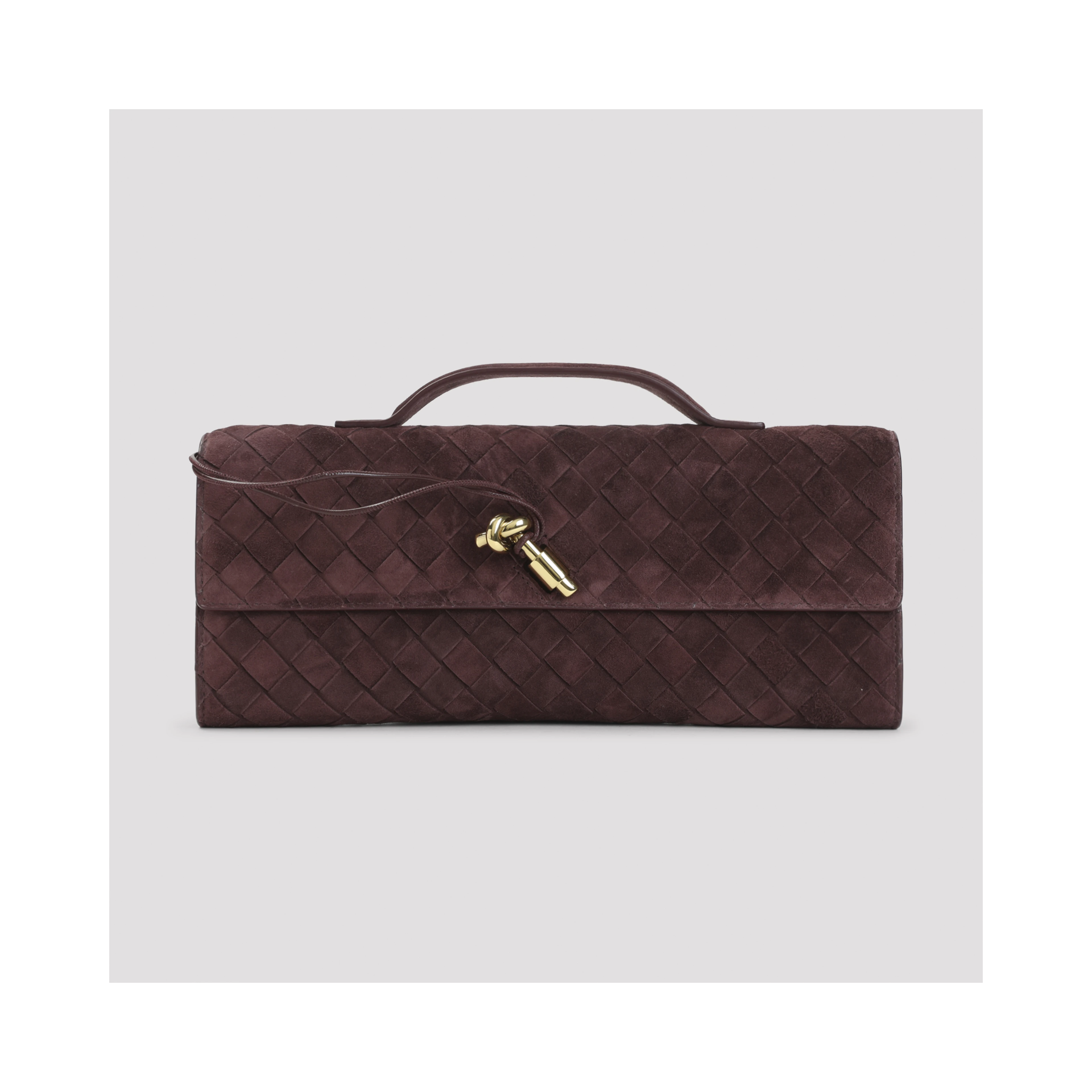 Bottega Veneta Andiamo Suede Clutch