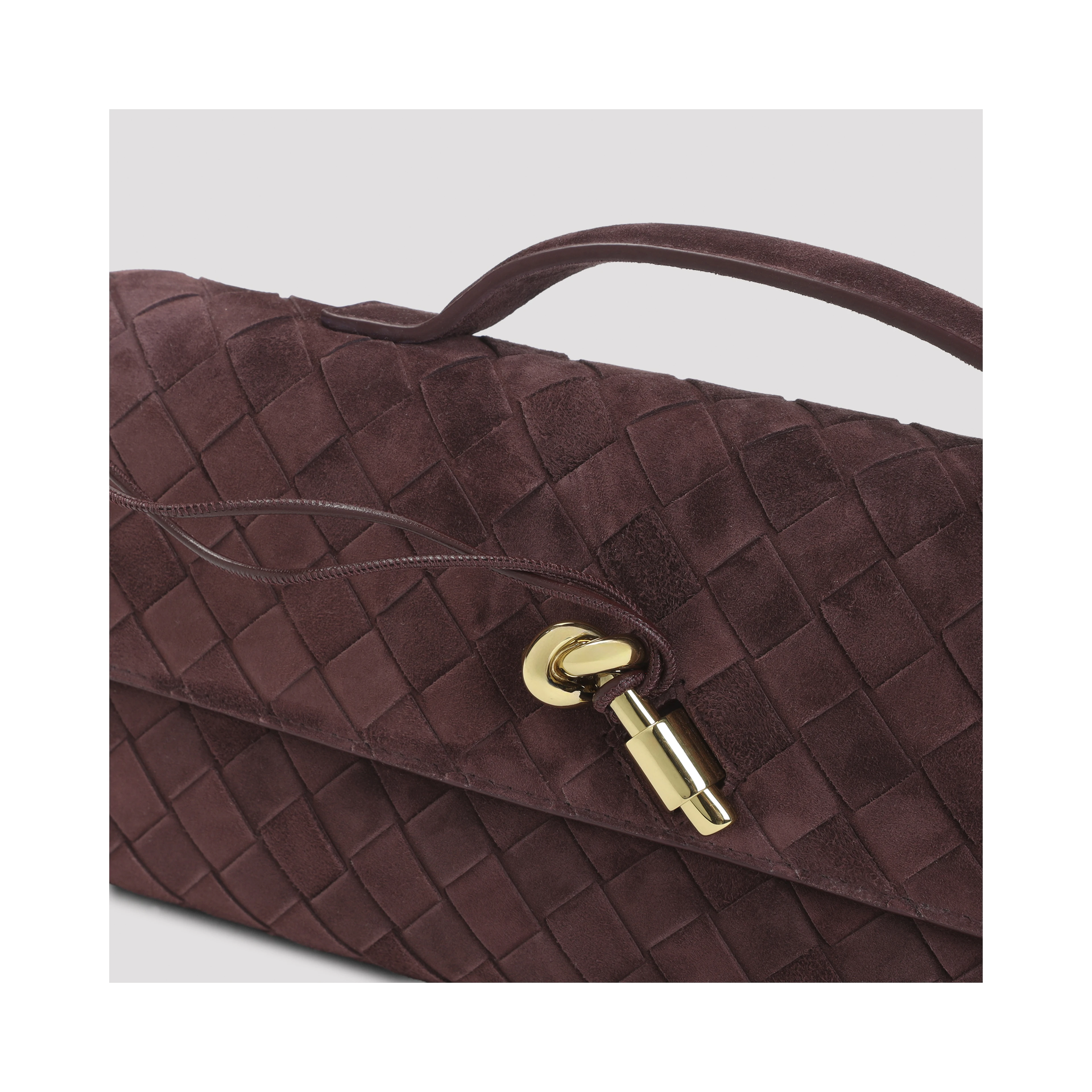 Bottega Veneta Andiamo Suede Clutch