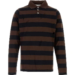 STEEVE LS POLO BLACK-BROWN