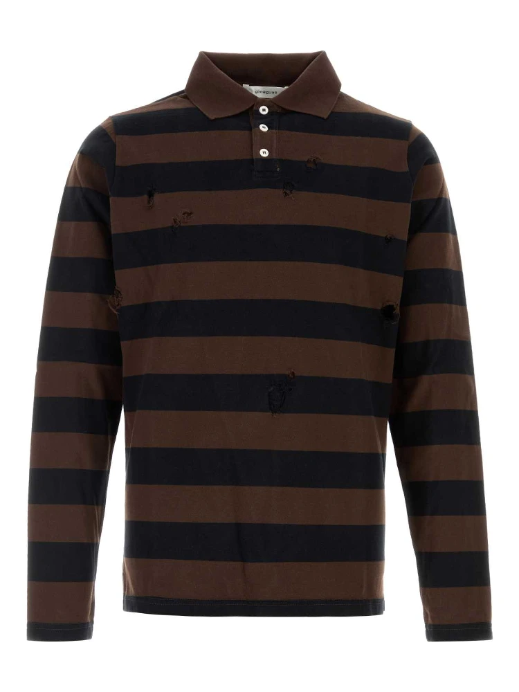 STEEVE LS POLO BLACK-BROWN
