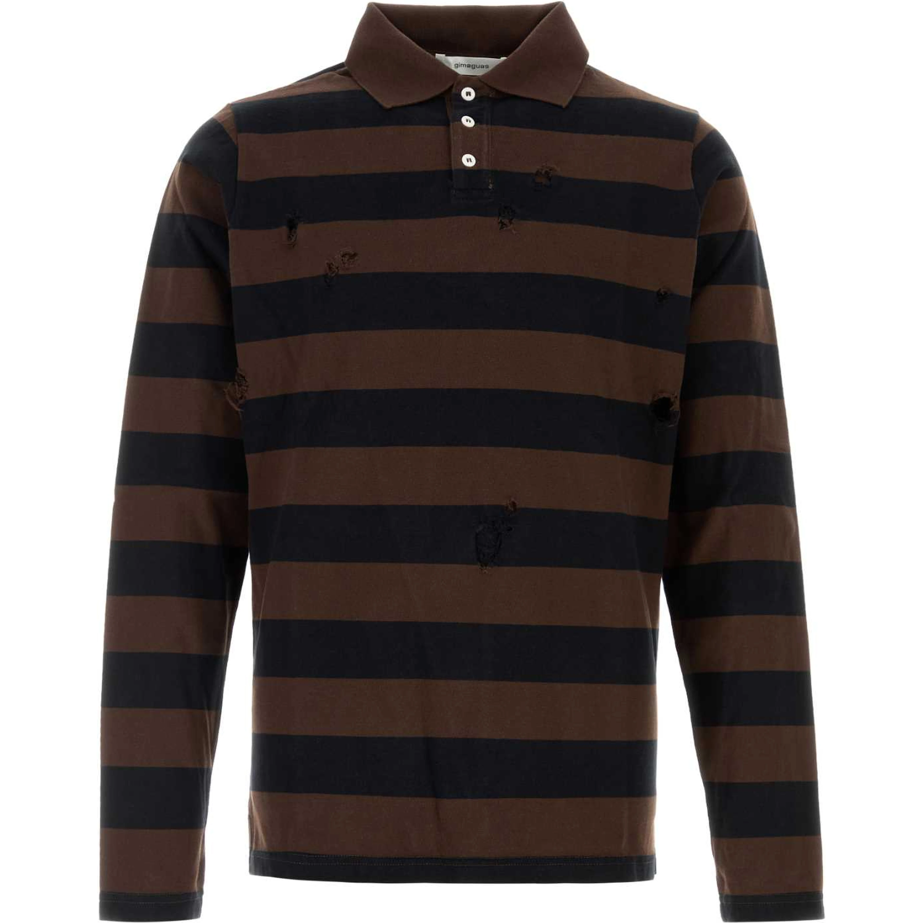 STEEVE LS POLO BLACK-BROWN