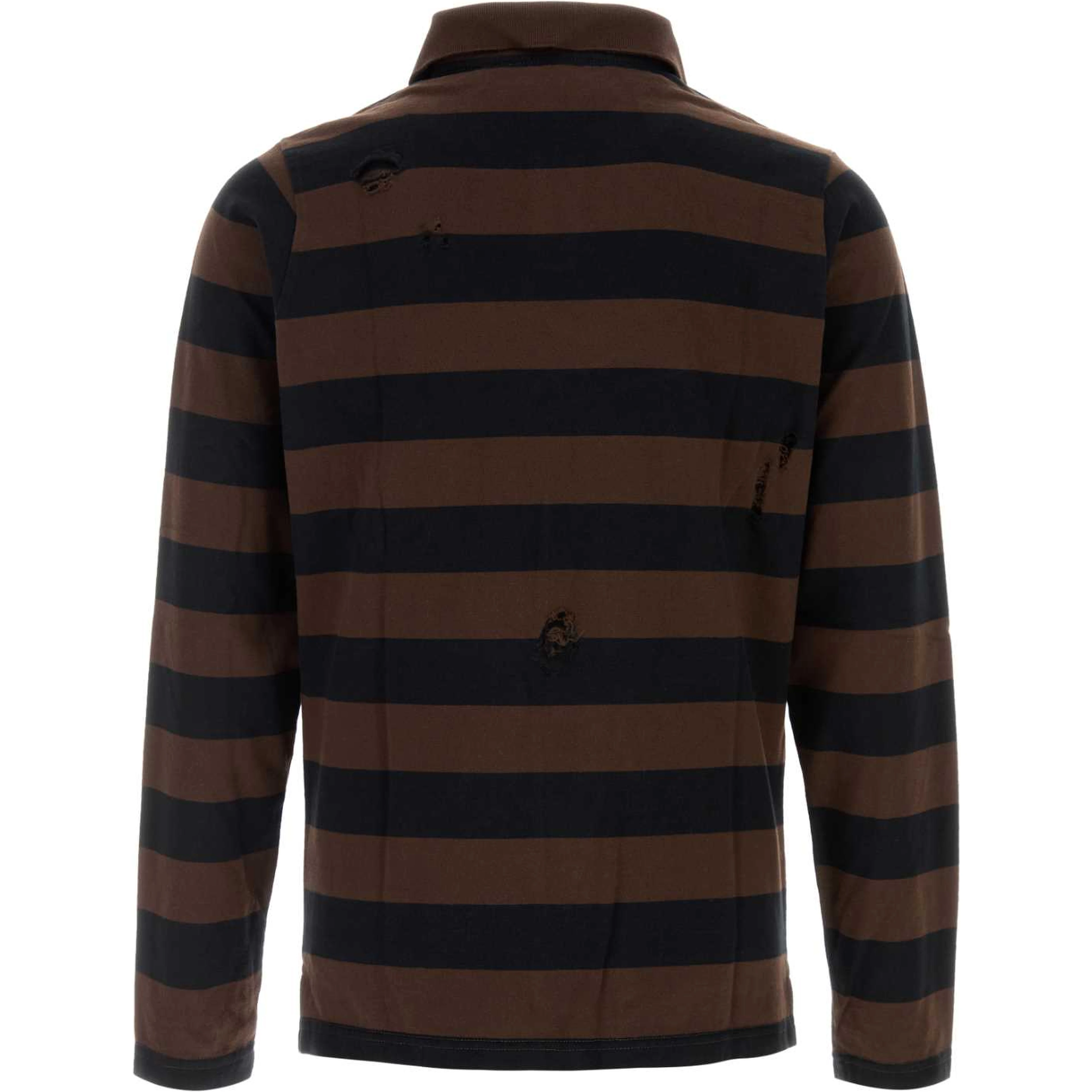 STEEVE LS POLO BLACK-BROWN