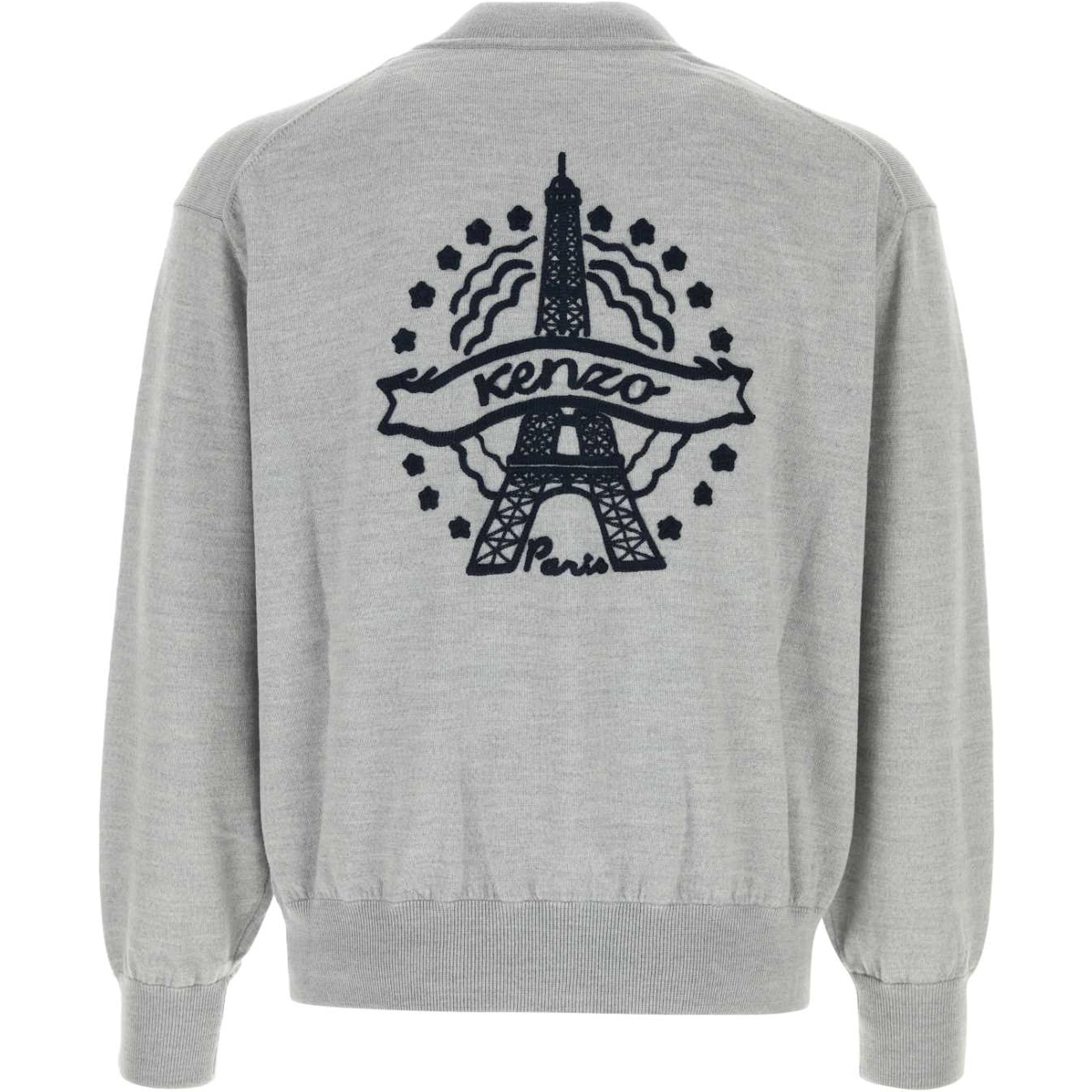 RWS KENZO EIFFEL TOWER DESIGN ZIP UP CARDIGAN
