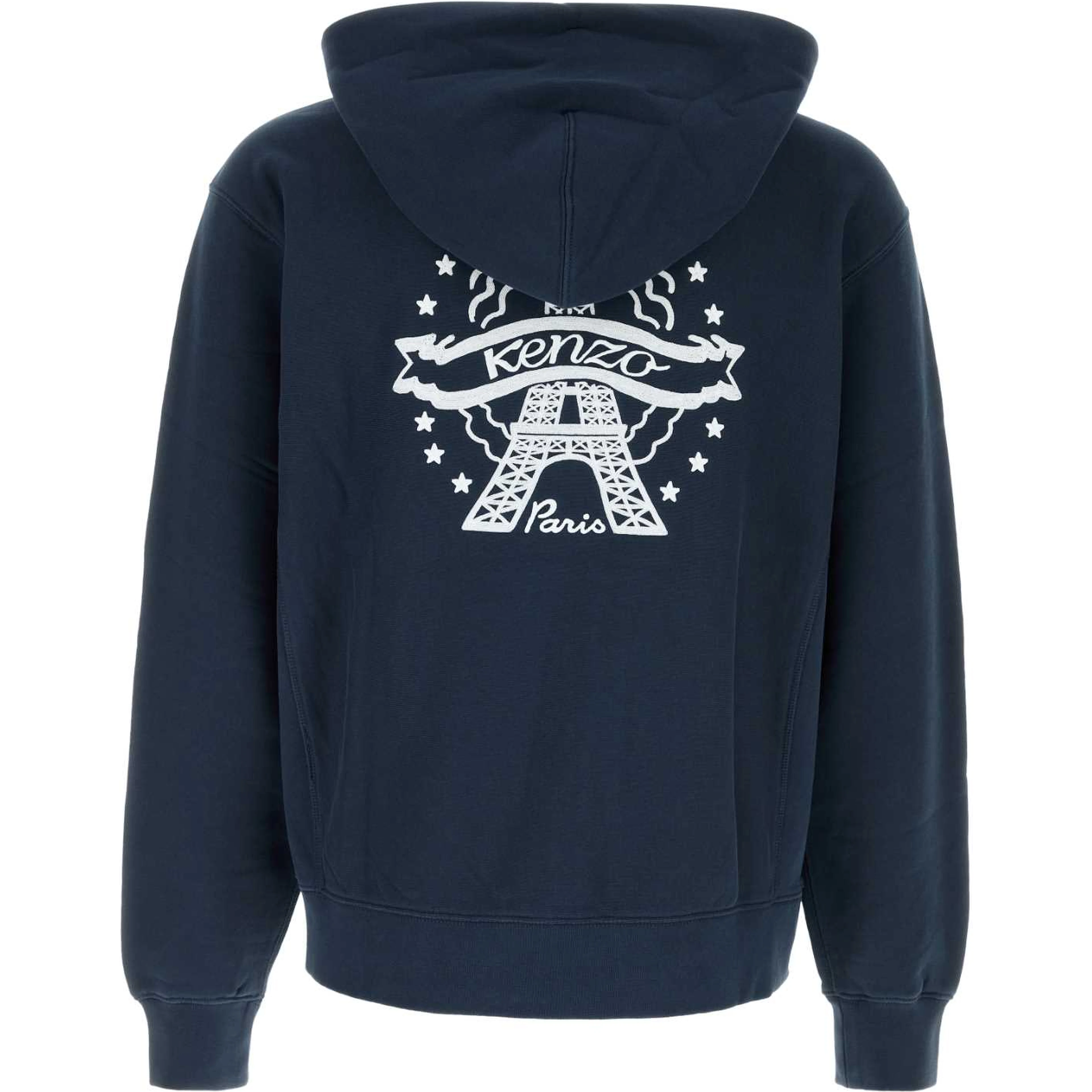 KENZO EIFFEL TOWER DESIGN CLASSIC ZIP UP HOODIE