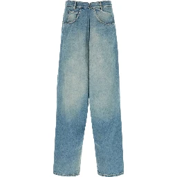 WRAP DENIM TROUSERS