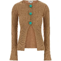 Cotton Ribbed Cardigan
