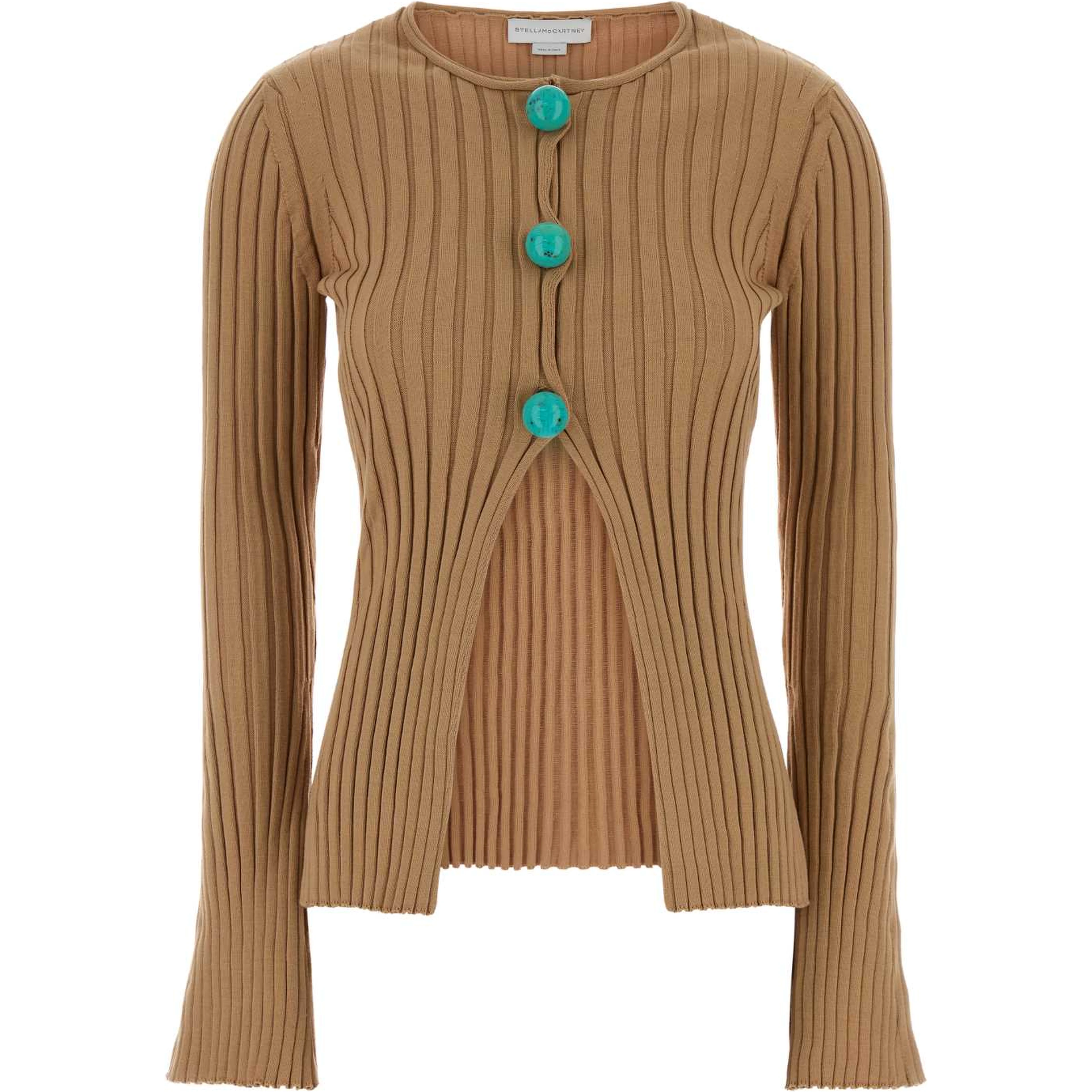 Cotton Ribbed Cardigan